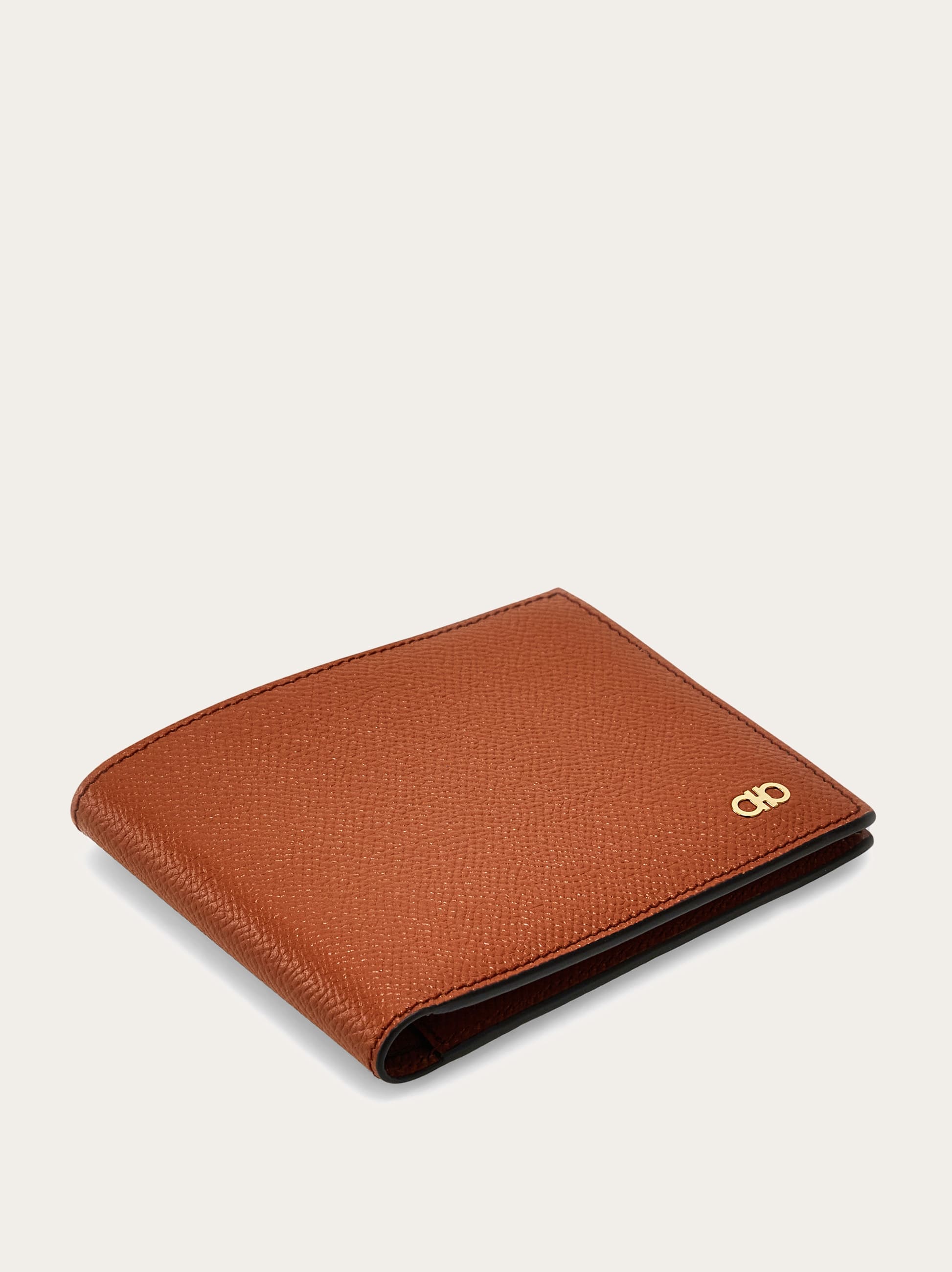  Ferragamo Herren Gancini Brieftasche Braun 