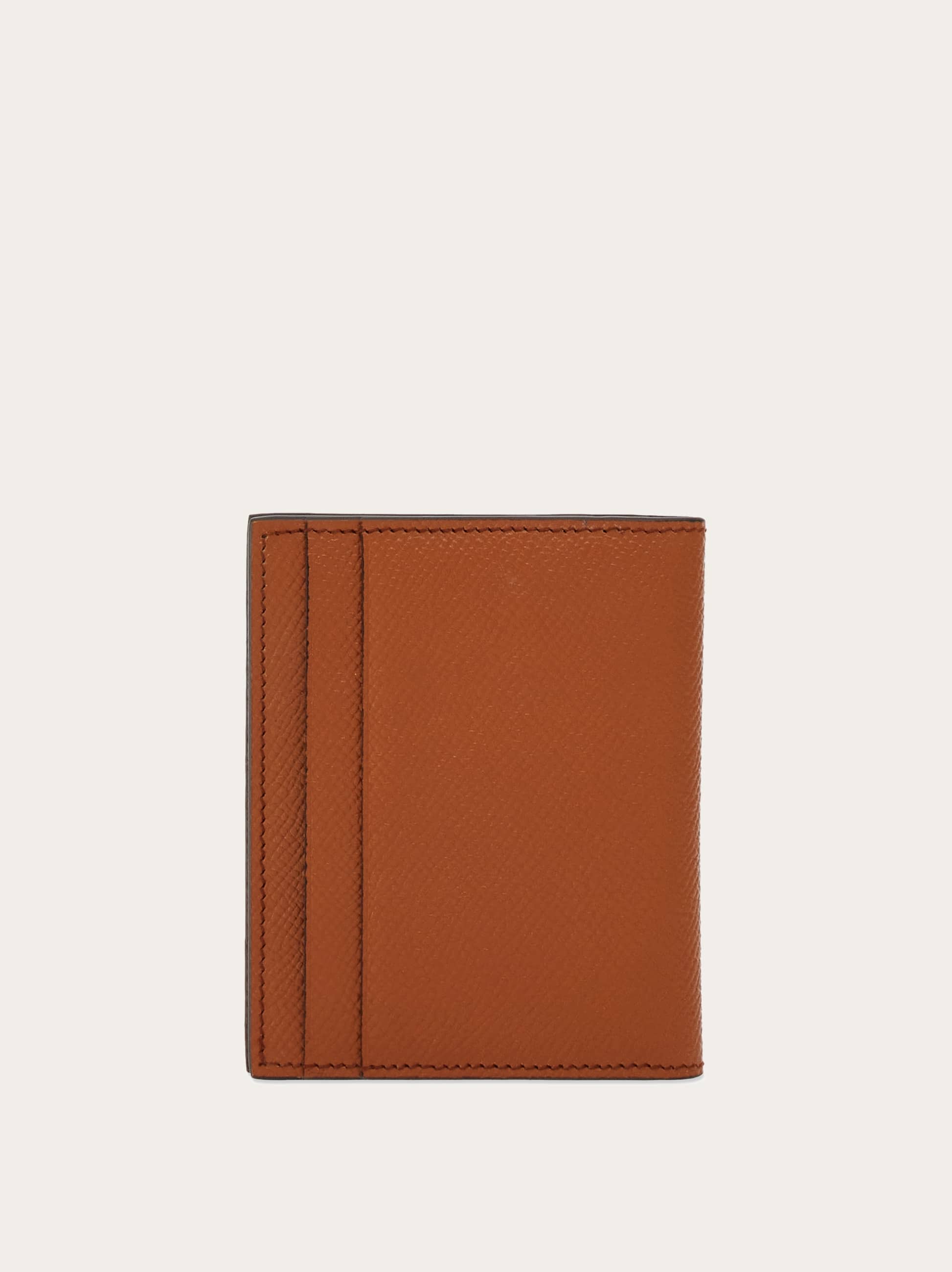 Ferragamo Herren Gancini Kreditkartenetui Braun 