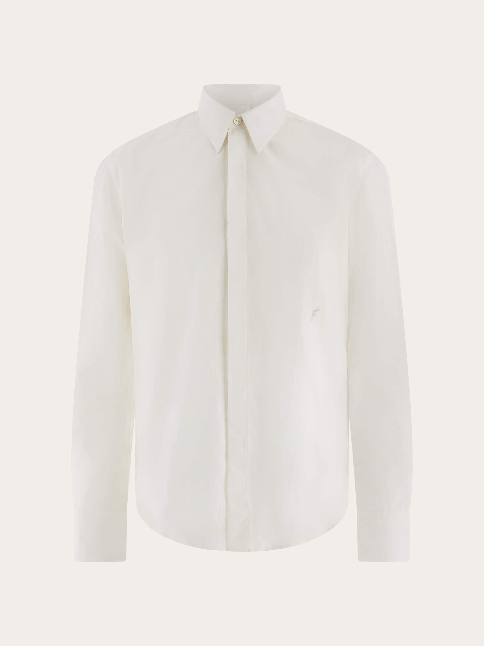 Ferragamo Long Sleeved Shirt In White