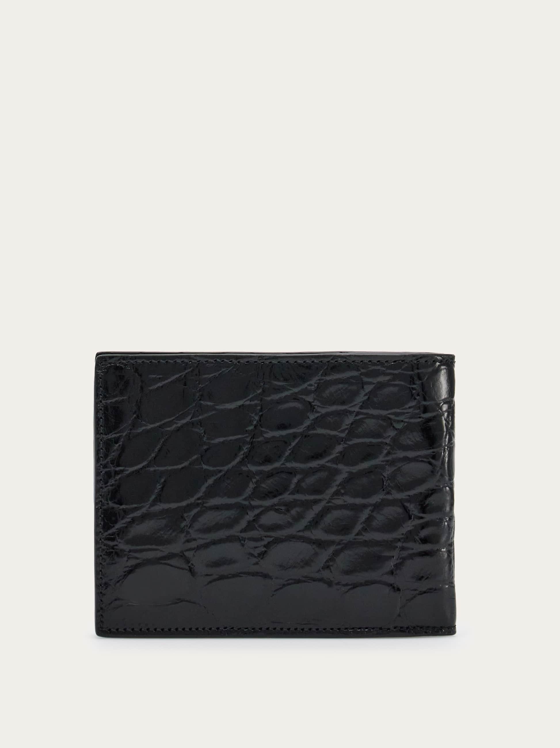  Ferragamo Herren Gancini Brieftasche Schwarz 