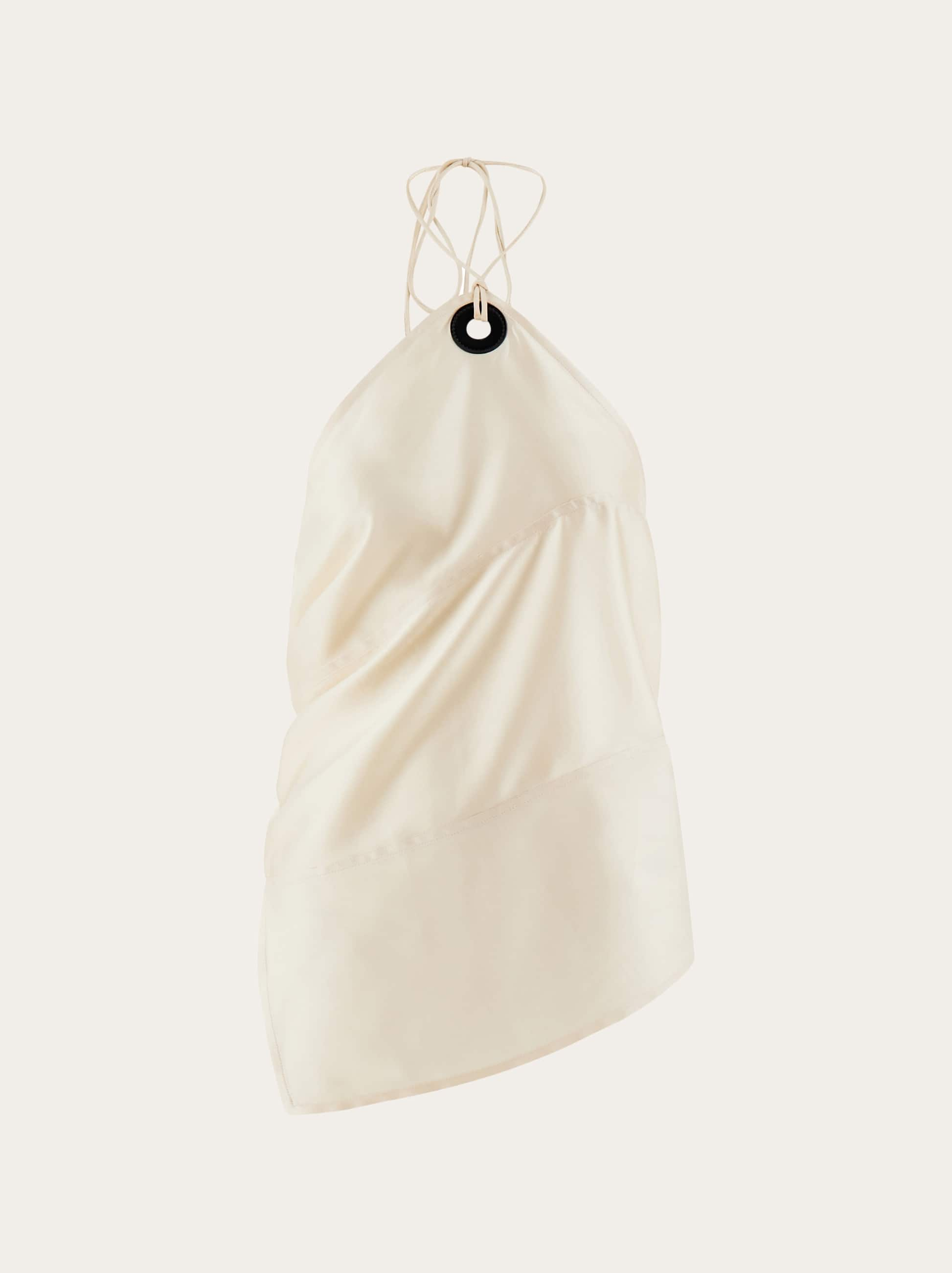 Ferragamo Asymmetric Top In Beige