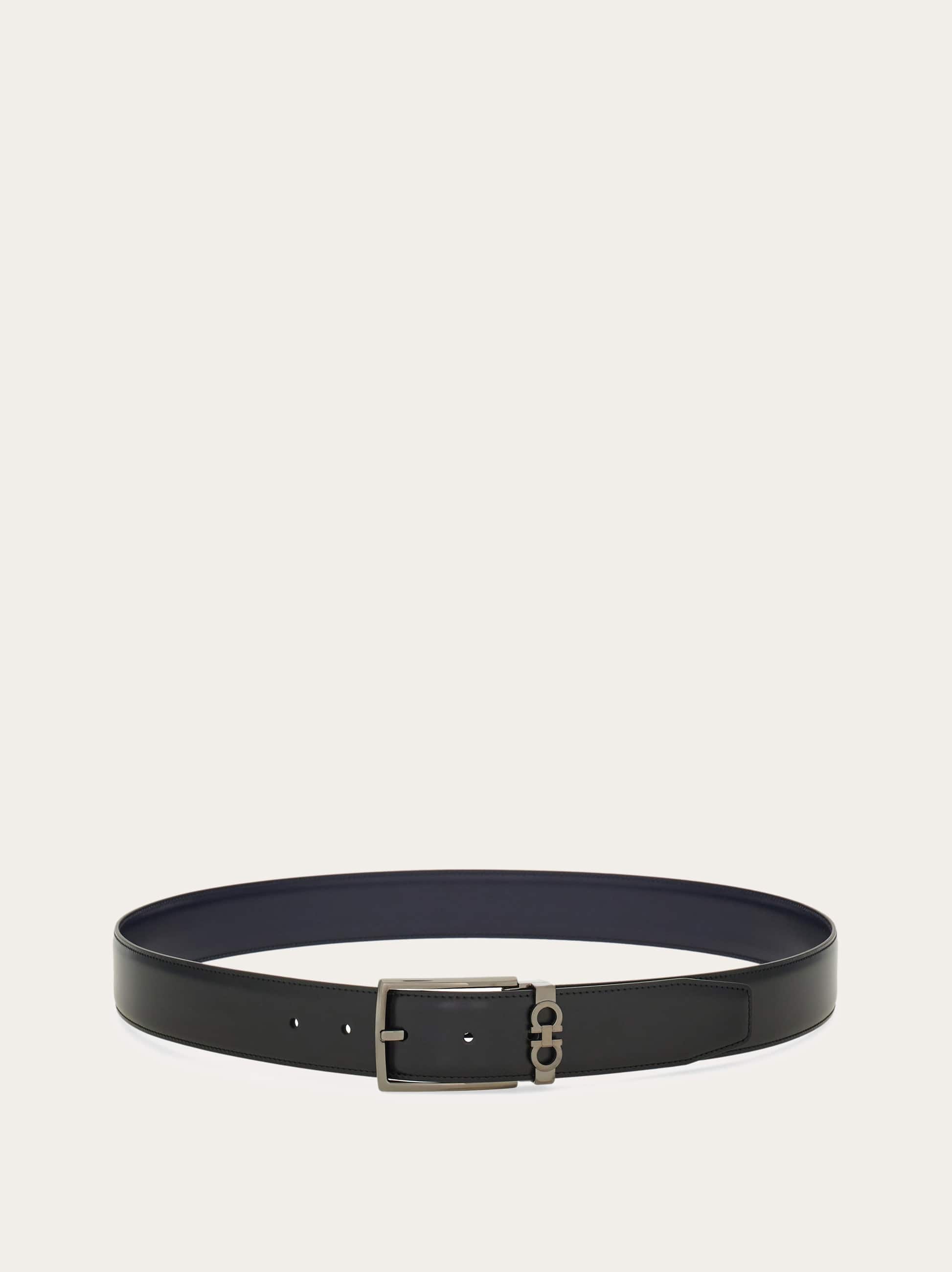  Ferragamo Herren Verstellbarer Gancini-wendegürtel Blau 