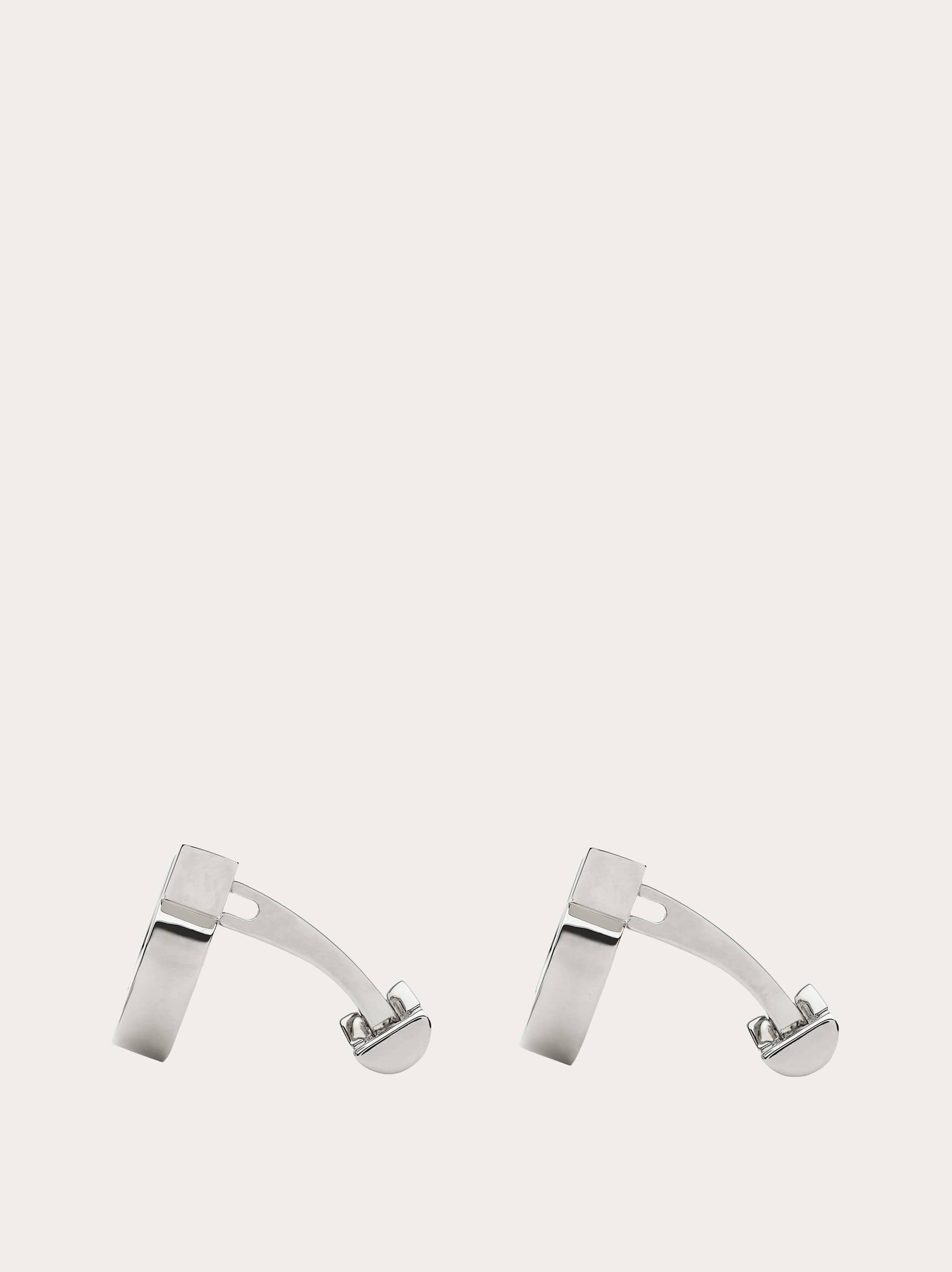  Ferragamo Herren Gancini Manschettenknöpfe Silber 