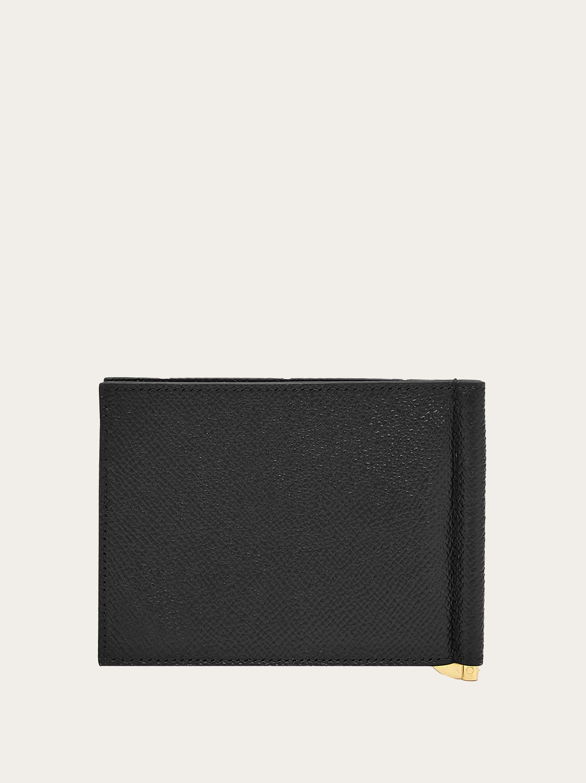  Ferragamo Herren Gancini Brieftasche Mit Clip Schwarz 