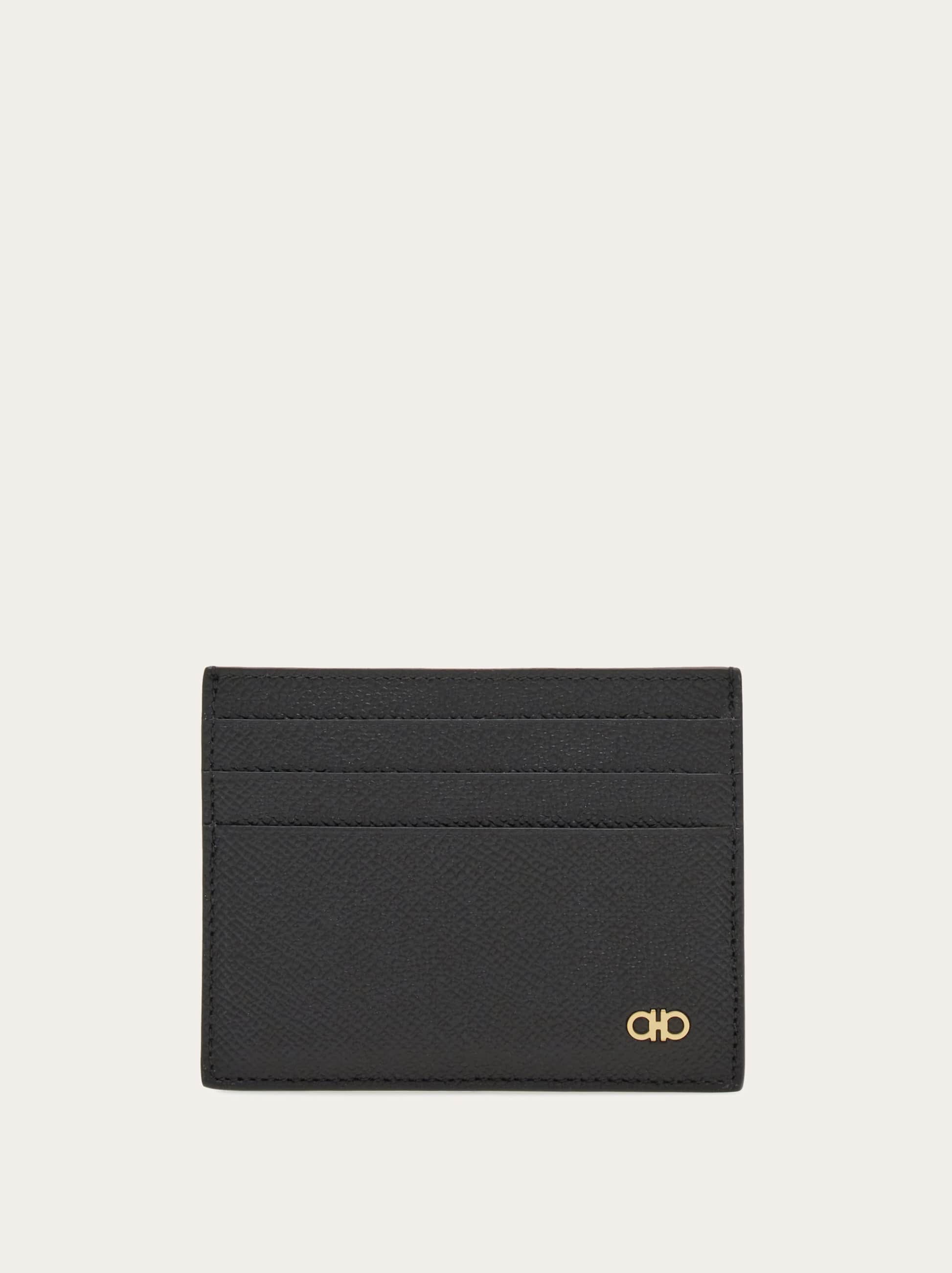 Ferragamo Herren Gancini Kreditkartenetui In Schwarz