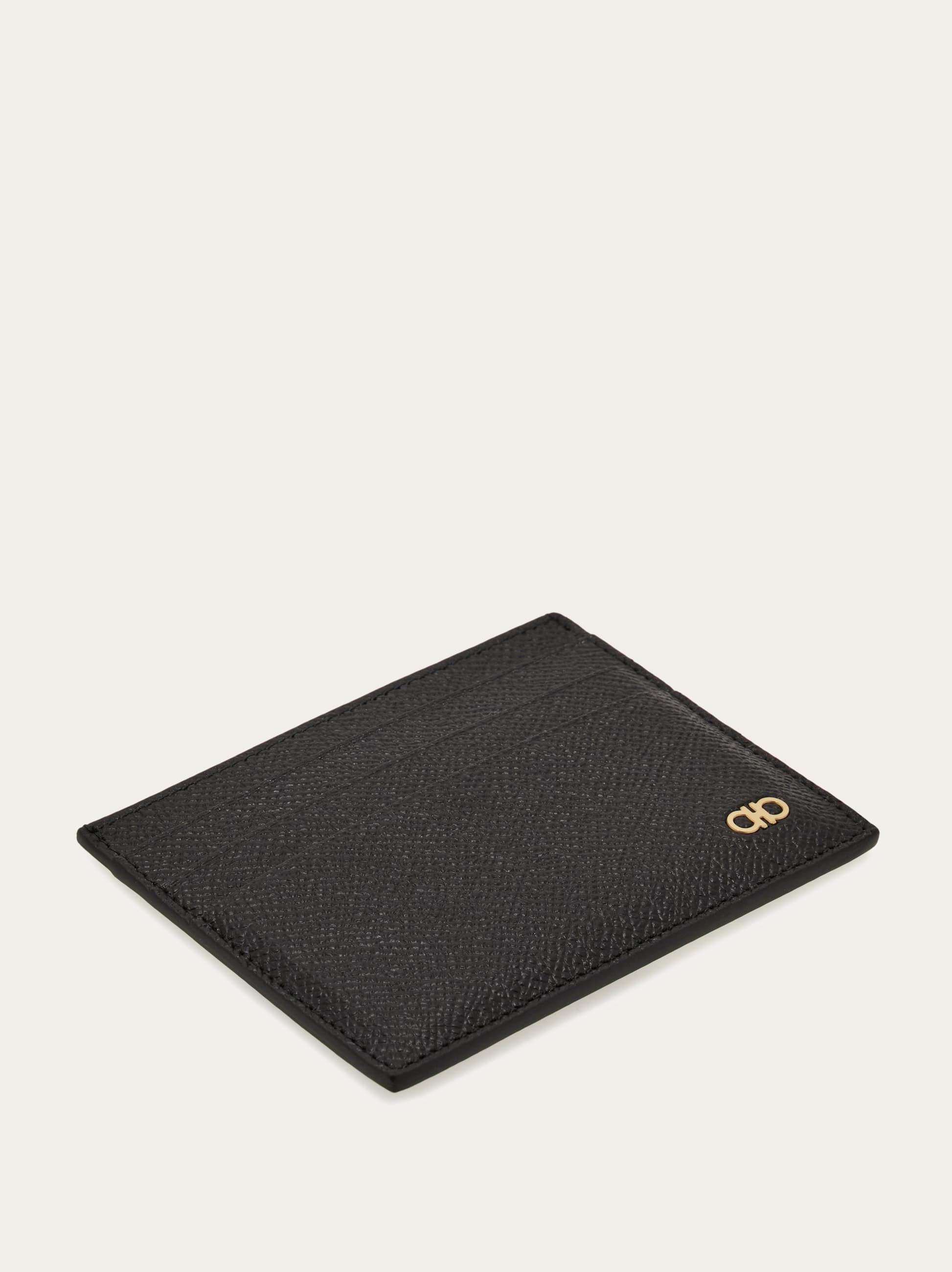 Ferragamo Herren Gancini Kreditkartenetui In Schwarz