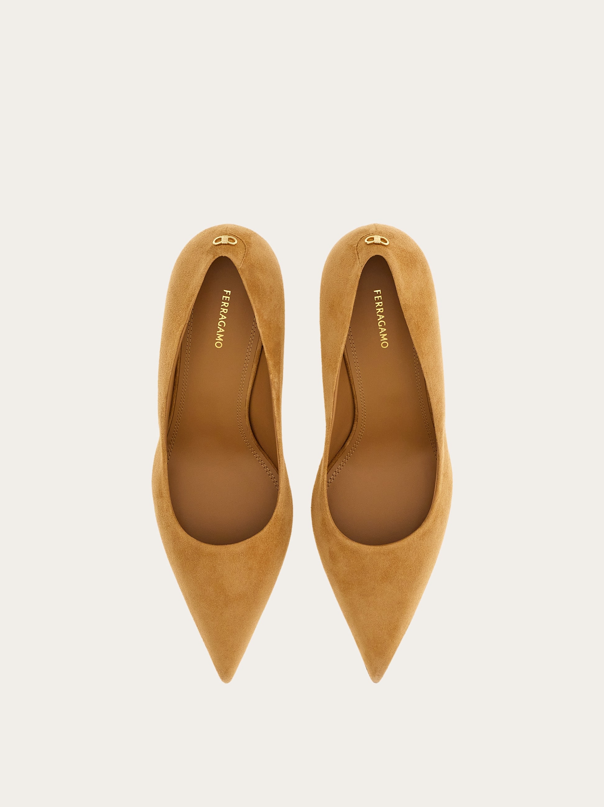  Ferragamo Damen Pumps Beige Größe 35.5 