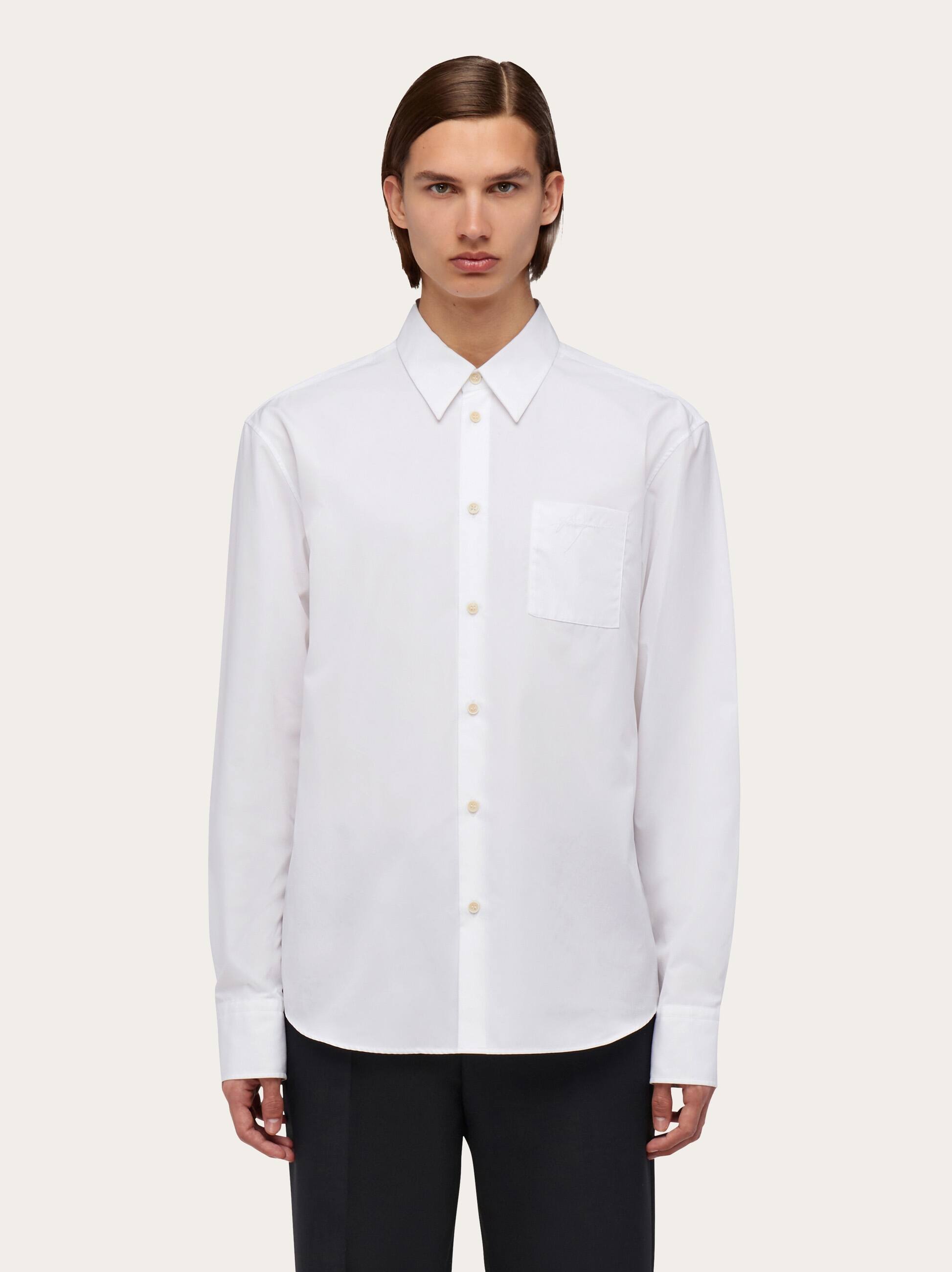 Ferragamo Long Sleeves Shirt In White