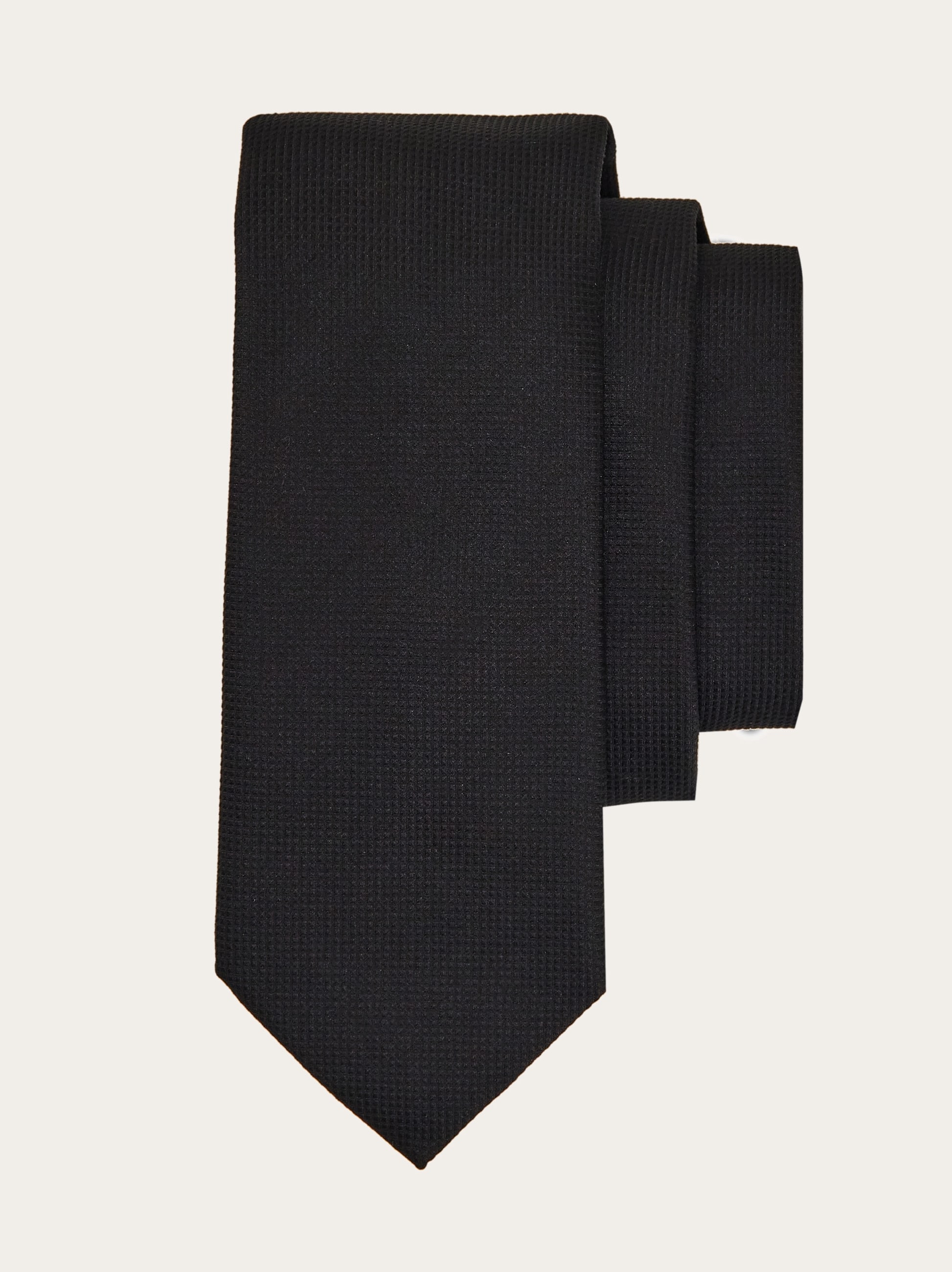 Ferragamo Jacquard Tie In Black