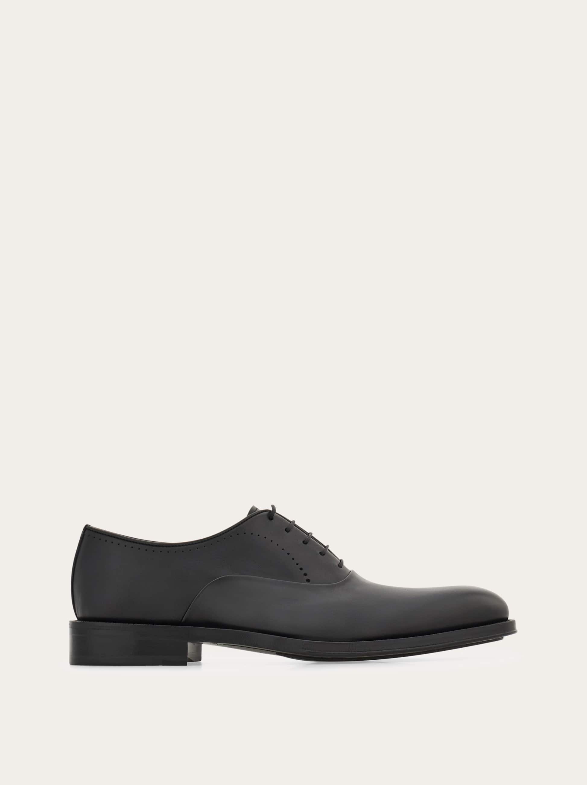 Ferragamo Belfast Calf Leather Oxford Shoes In Black