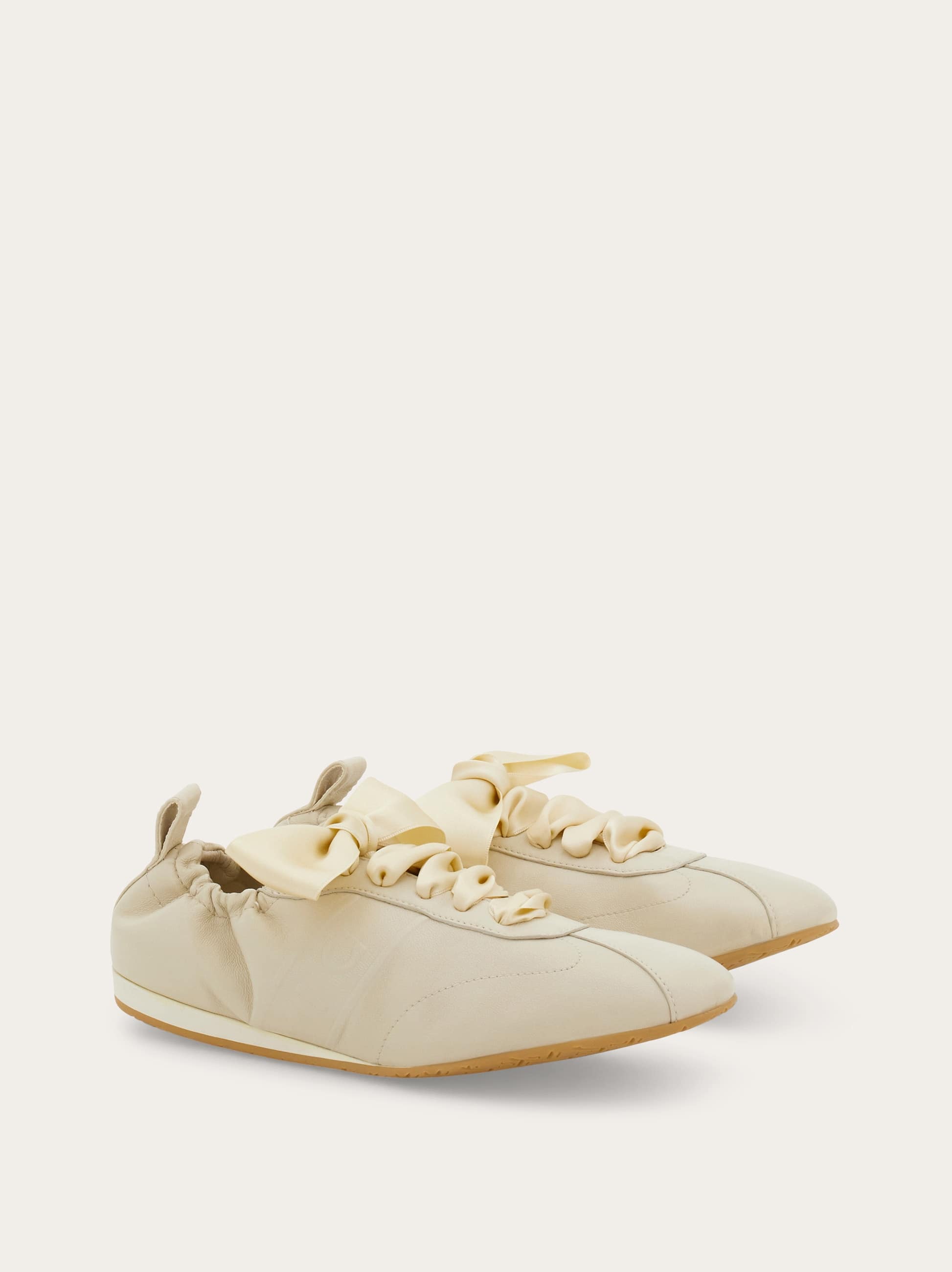 Ferragamo Hybrid Sneaker In White