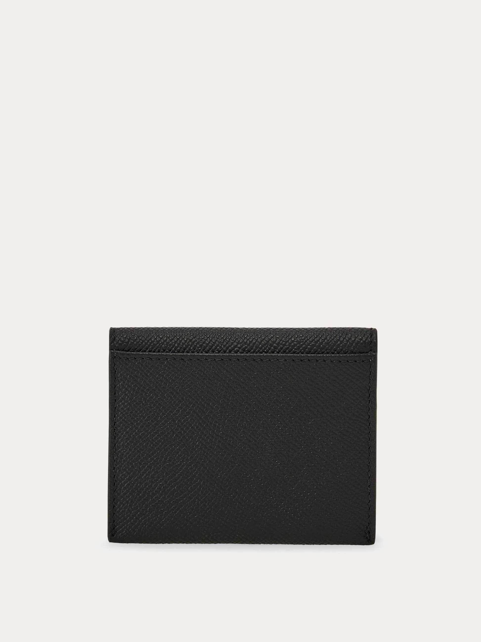  Ferragamo Damen Gancini Kreditkartenetui Schwarz 