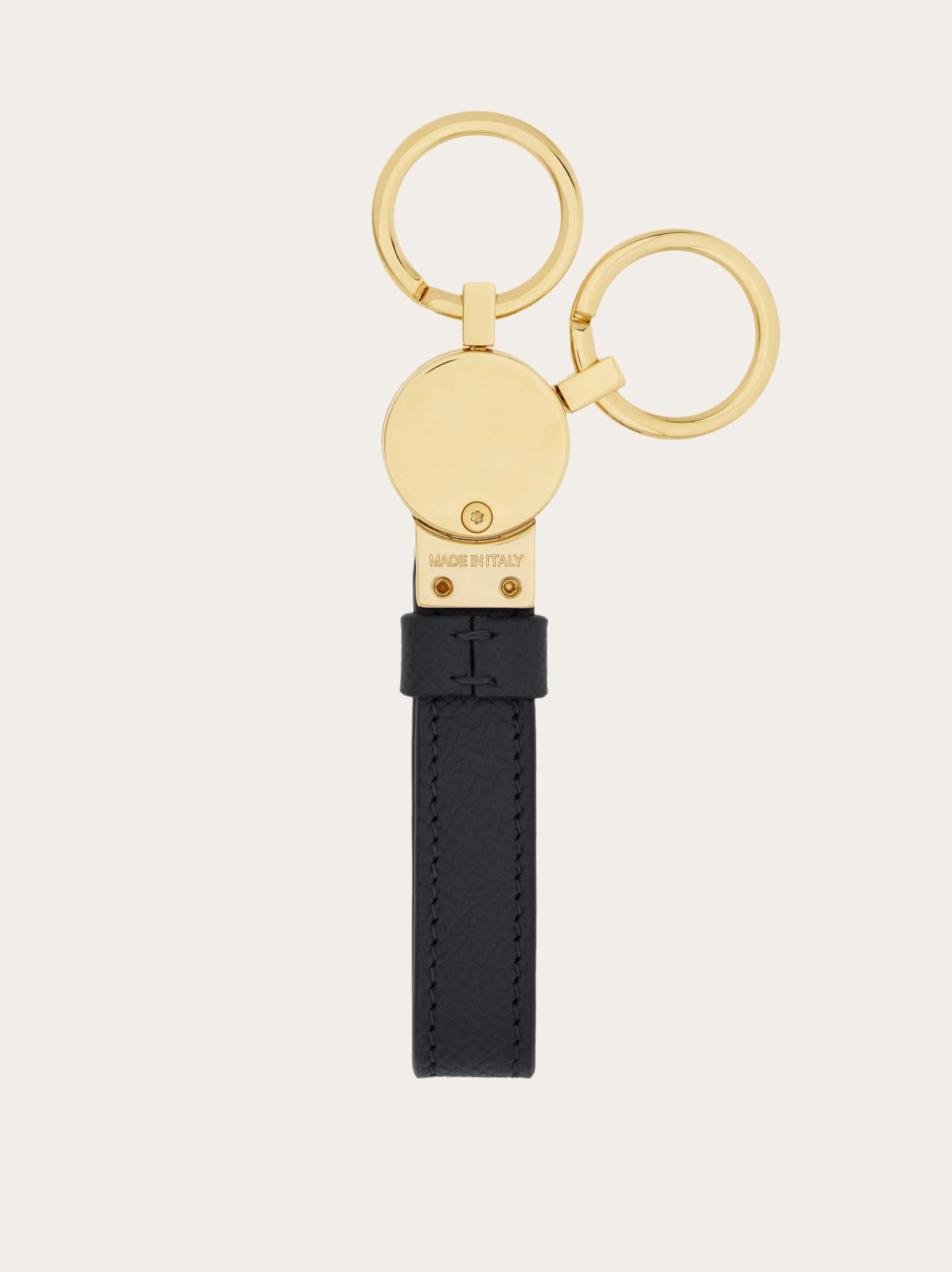 Ferragamo Gancini Key Holder In Schwarz
