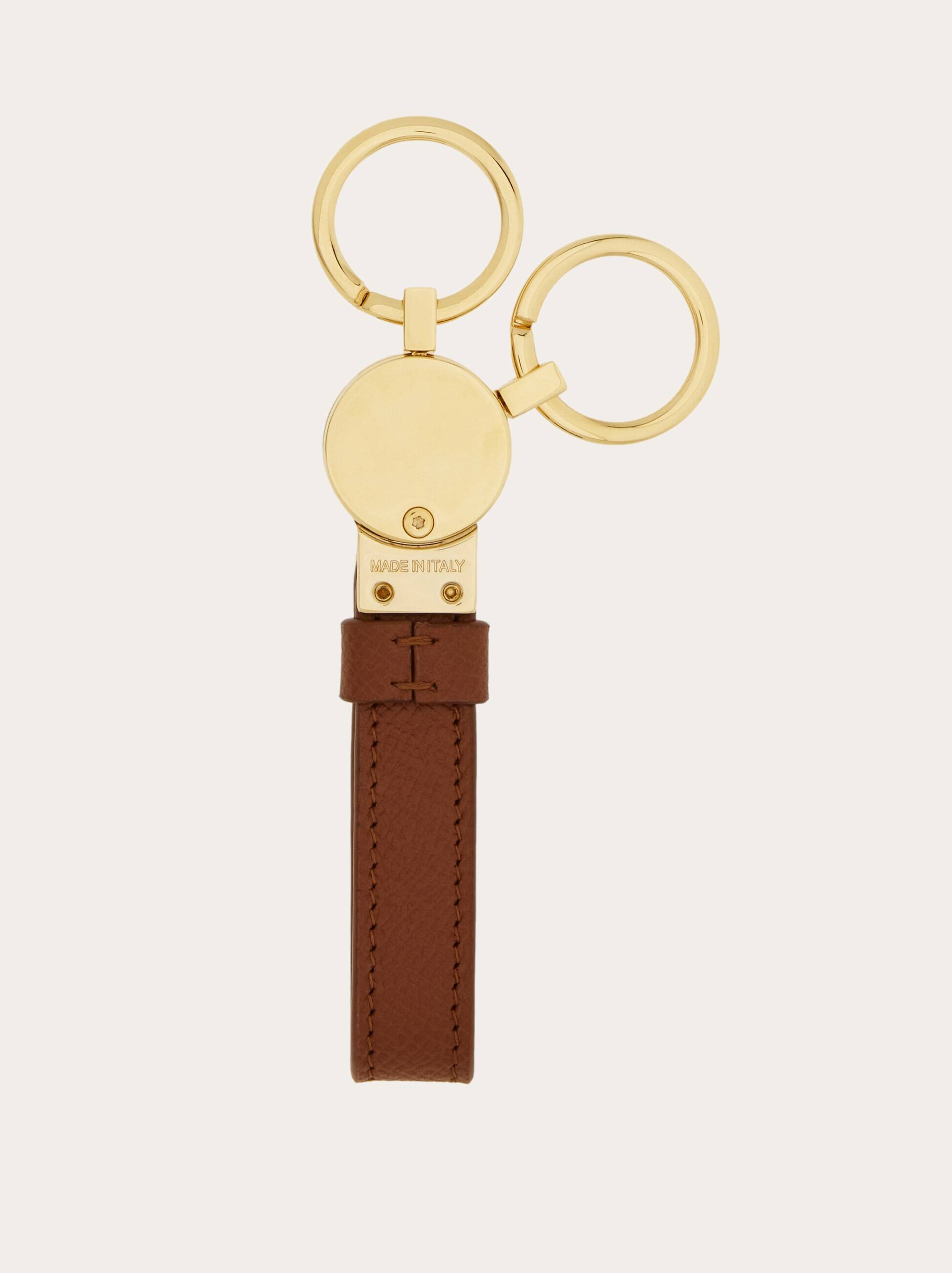  Ferragamo Men Gancini Key Holder Brown 