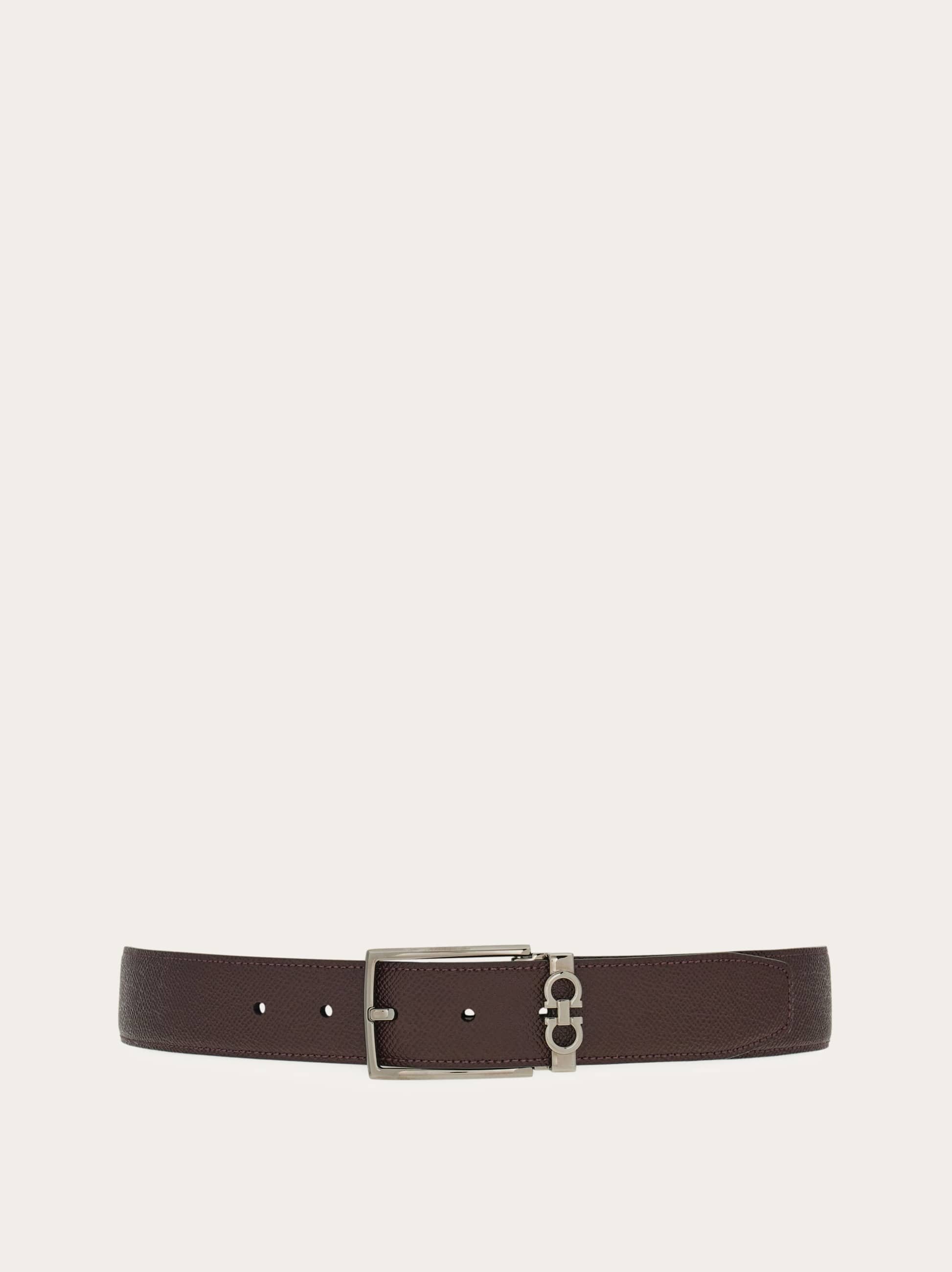 Ferragamo Uomo Cintura reversibile e regolabile Rosso