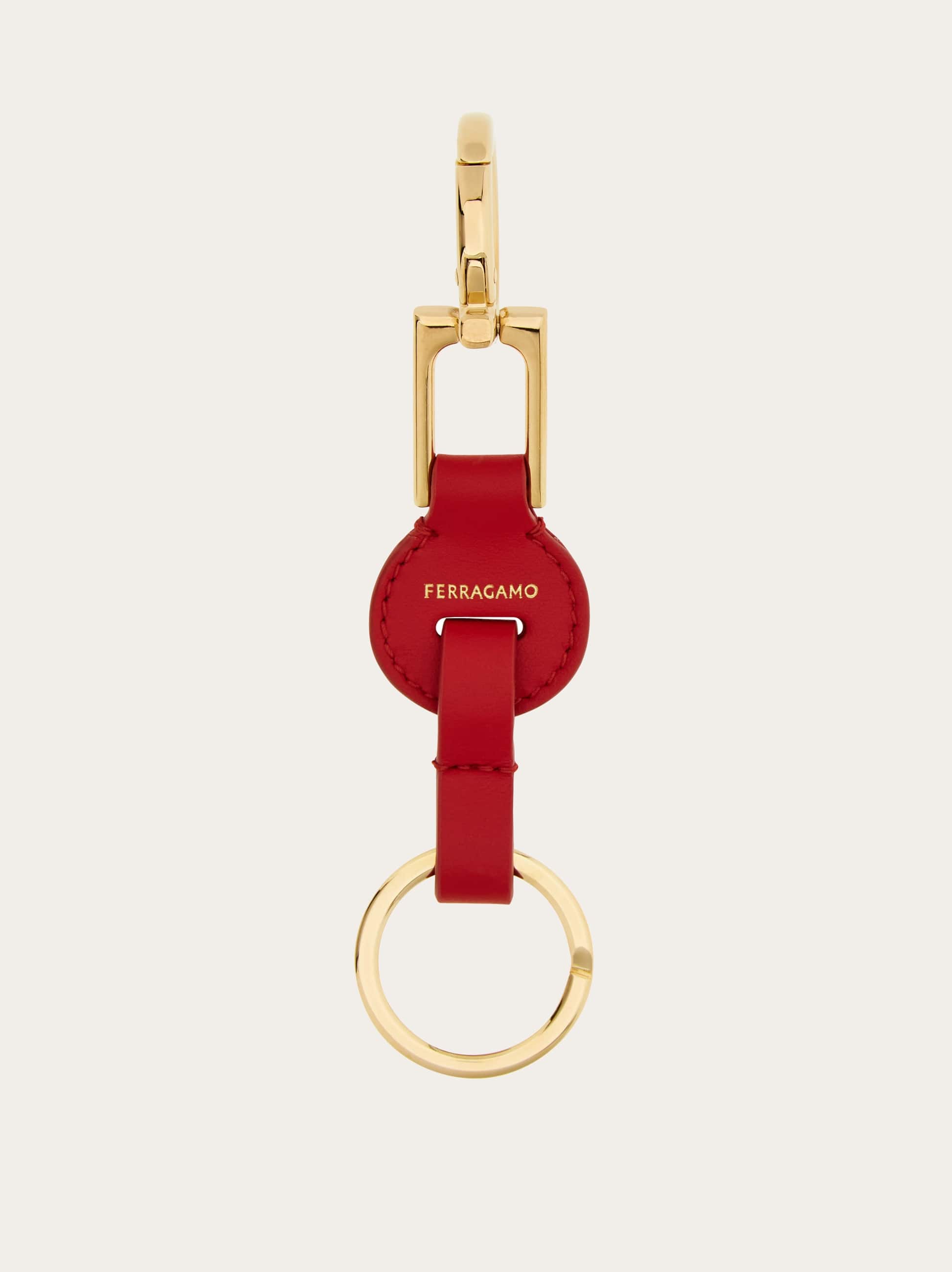 Ferragamo Donna Portachiavi Gancini Rosso