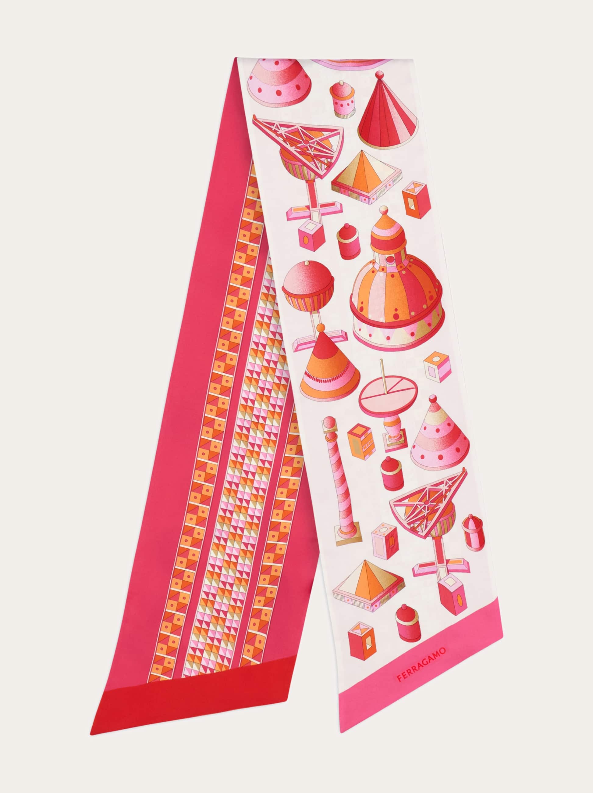 Ferragamo Donna Bandeau stampa Nadir Bianco