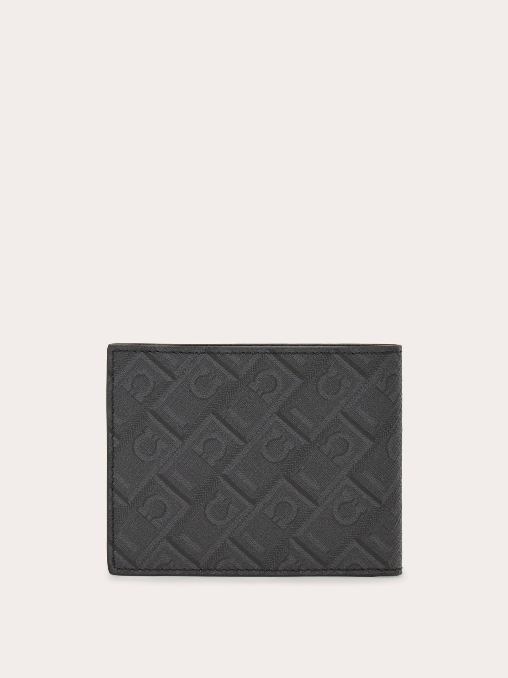  Ferragamo Men Ferragamo Monogram Wallet Black 