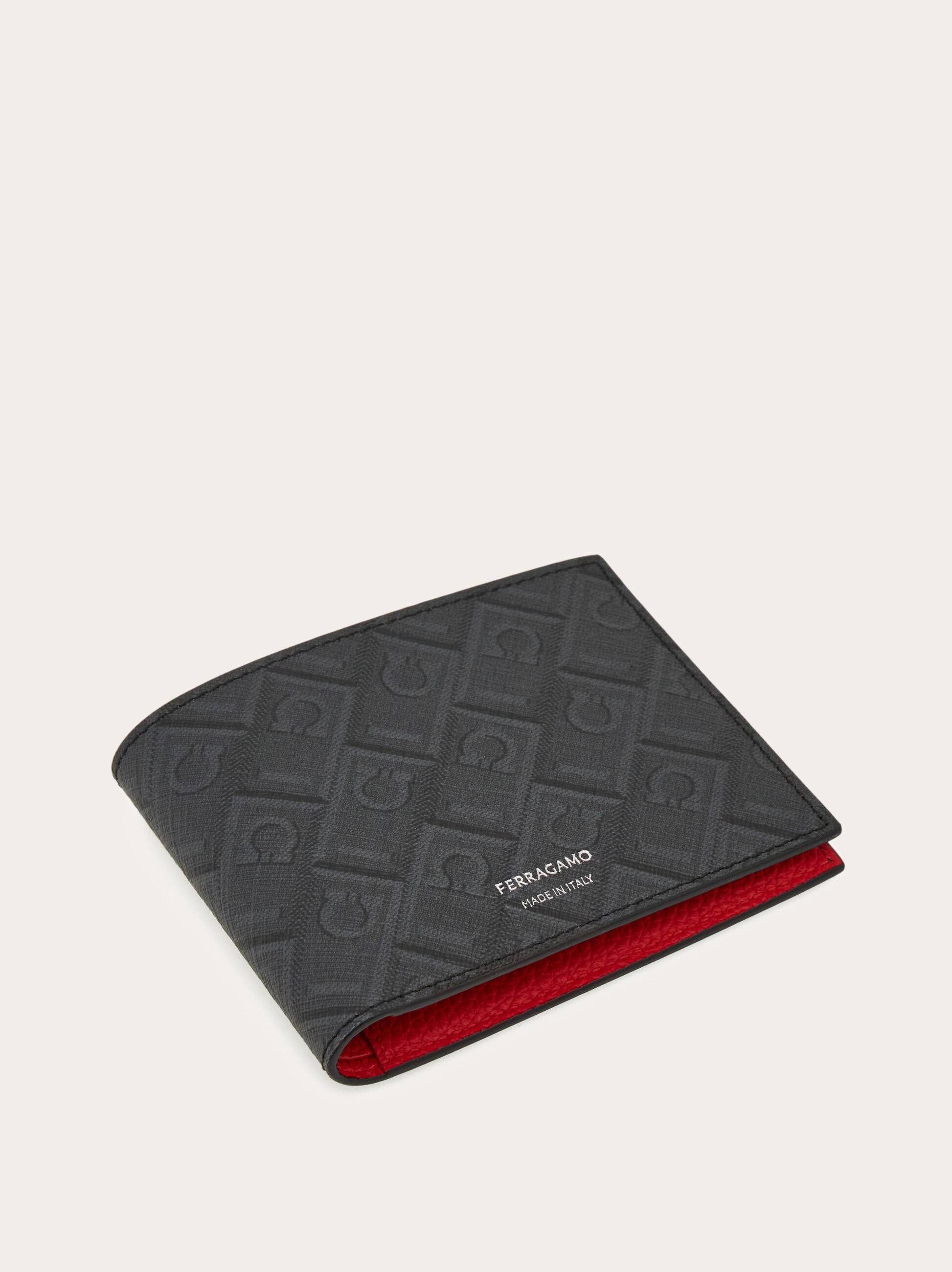  Ferragamo Men Ferragamo Monogram Wallet Red 