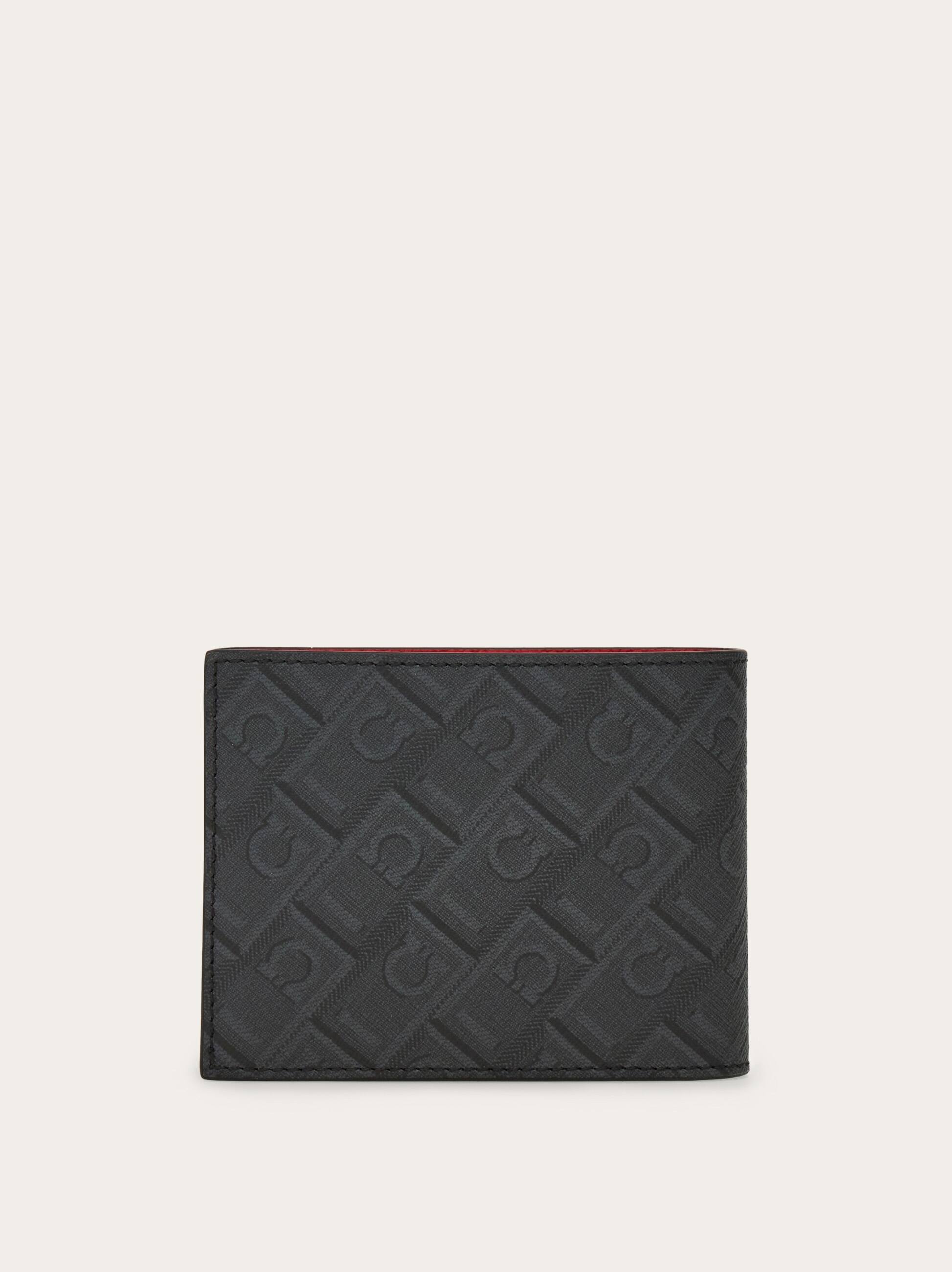  Ferragamo Men Ferragamo Monogram Wallet Red 