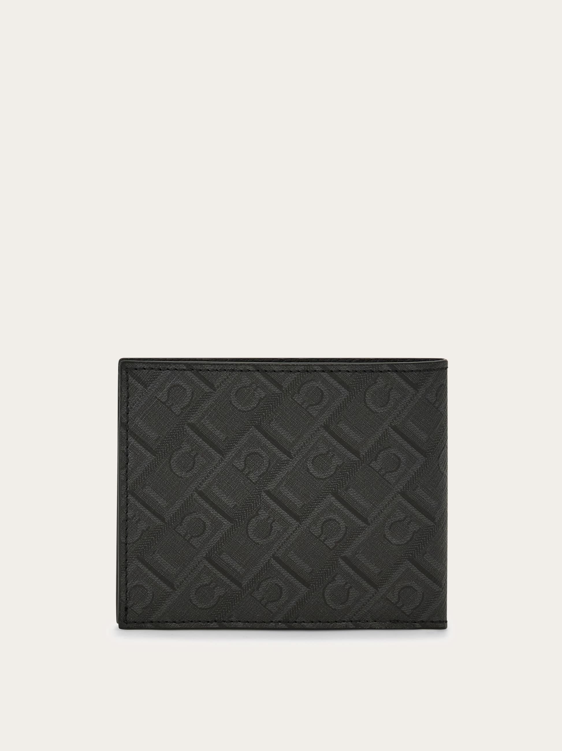  Ferragamo Men Ferragamo Monogram Wallet Black 