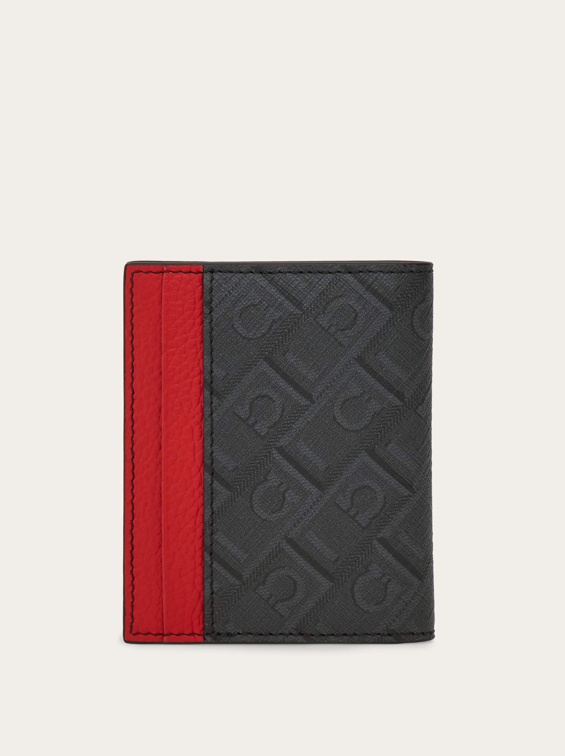  Ferragamo Herren Kreditkartenetui Ferragamo Monogram Rot 