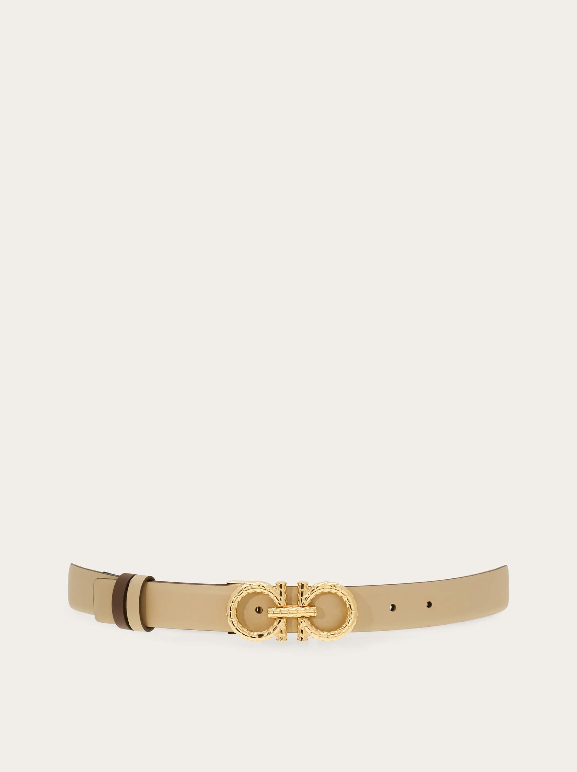 Ferragamo Donna Cintura reversibile e regolabile Gancini Grigio