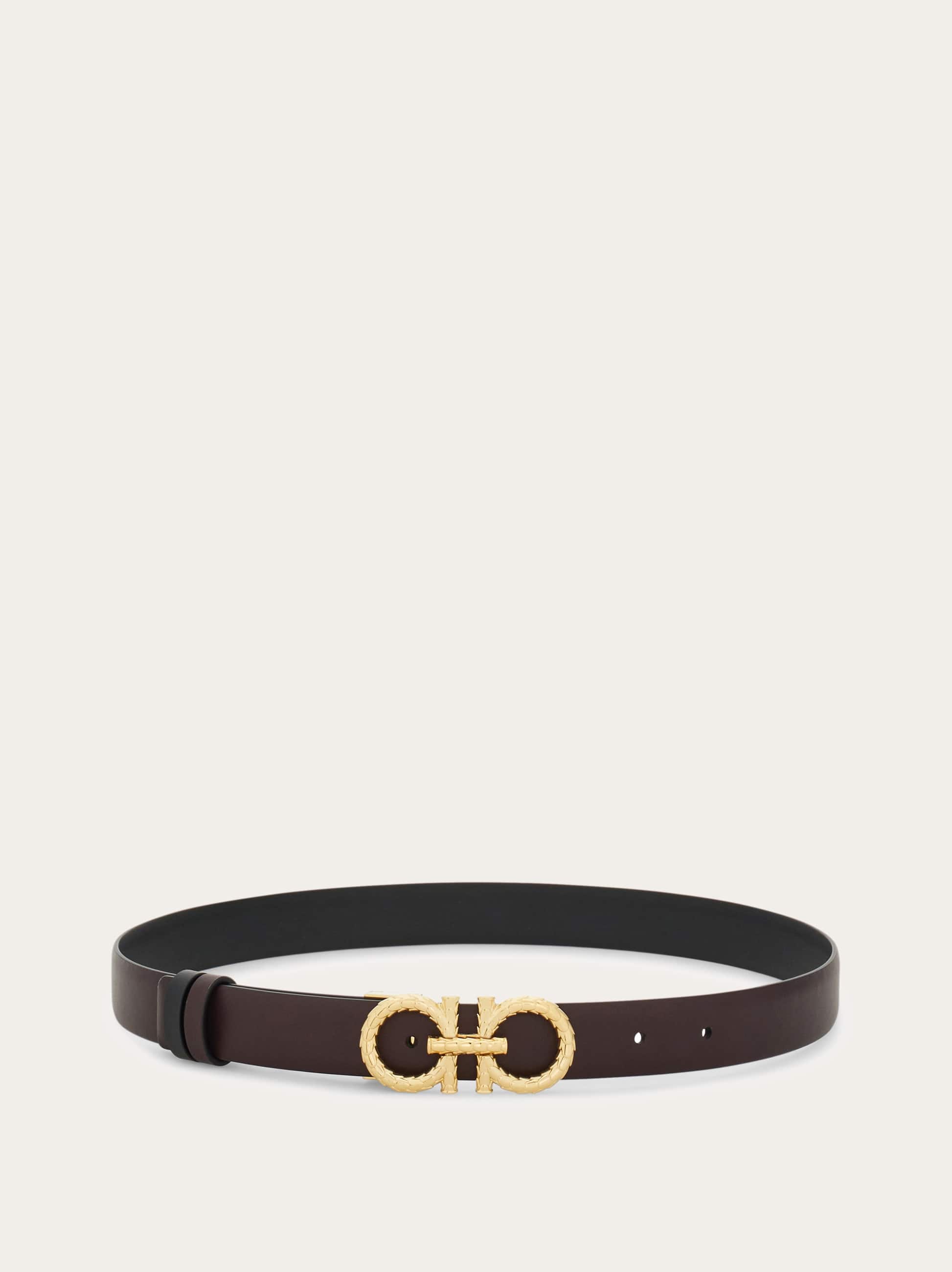  Ferragamo Damen Verstellbarer Gancini Wendegürtel Rot 