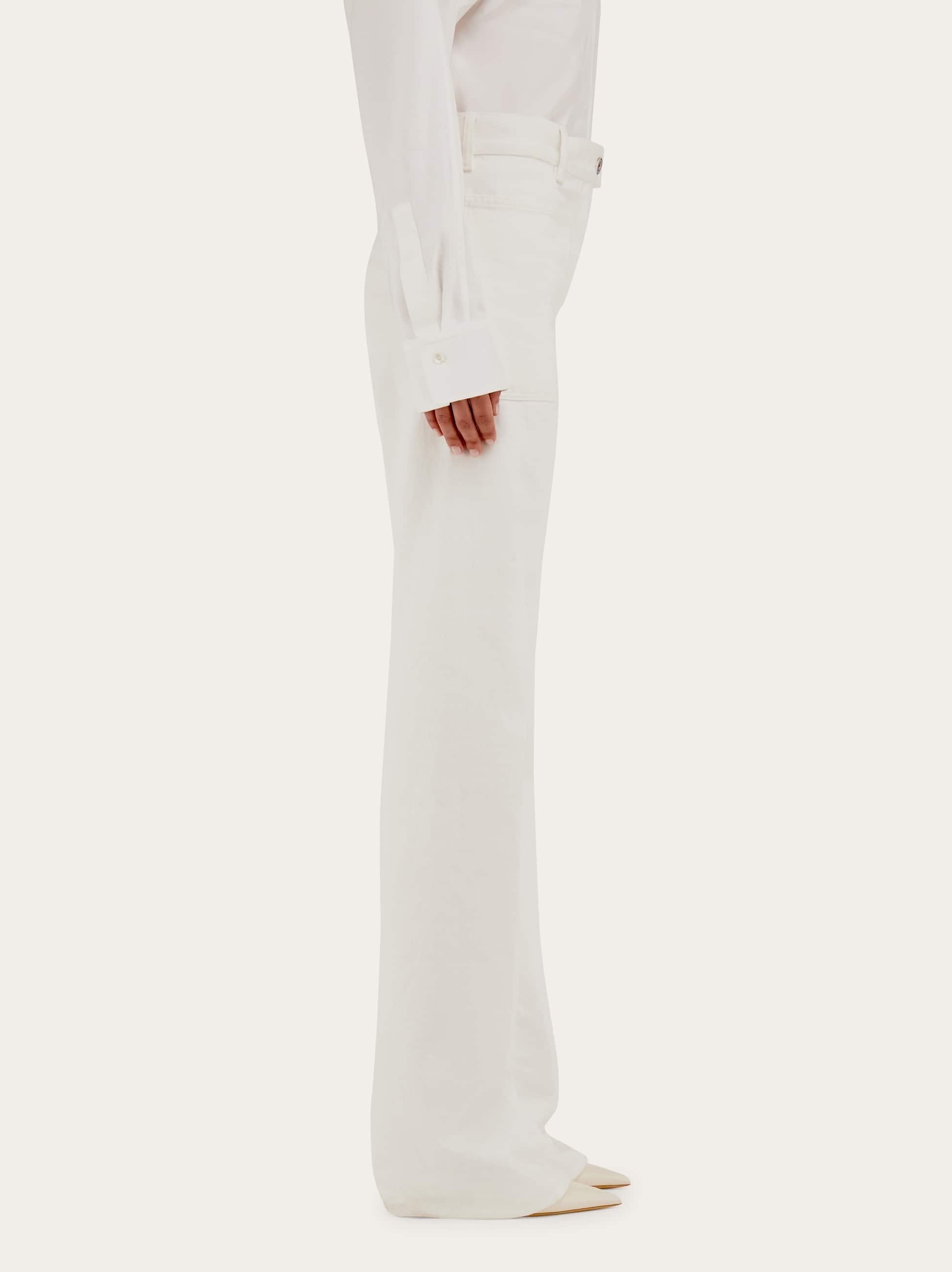  Ferragamo Damen 5-pocket-hose Weiß 