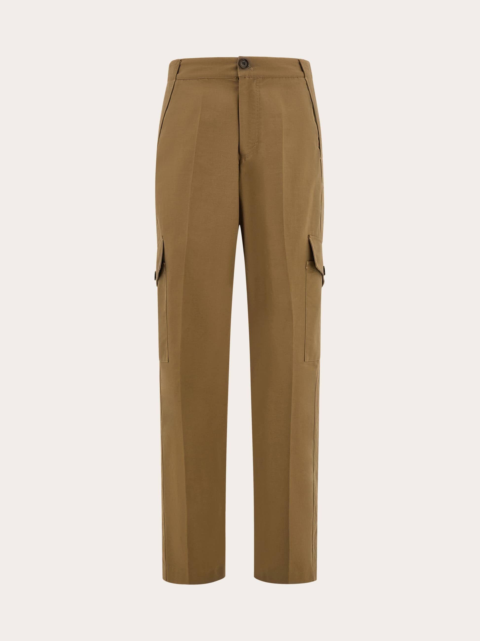 Ferragamo Uomo Pantalone cargo in canvas Verde