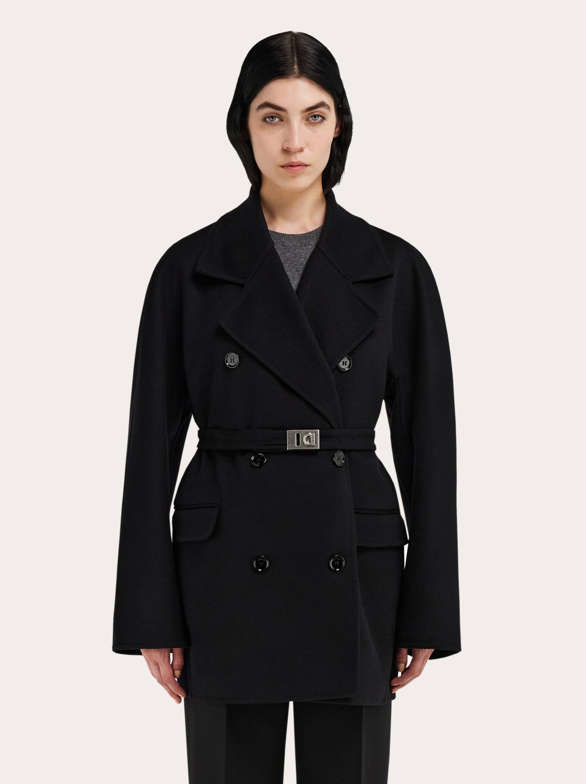  Ferragamo Damen Jacke Aus Kaschmir-double Schwarz 
