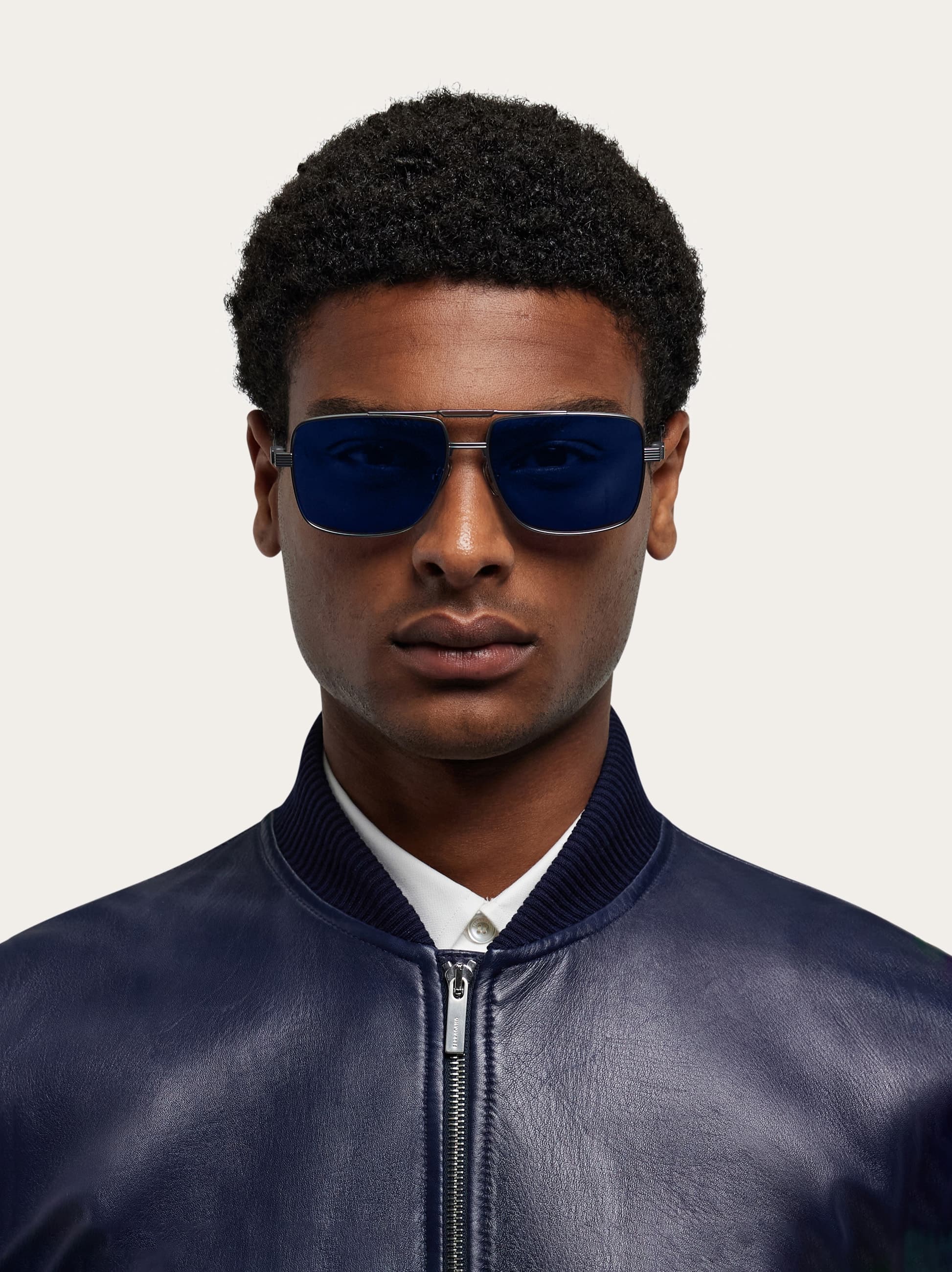  Ferragamo Herren Navigator-sonnenbrillen Blau 