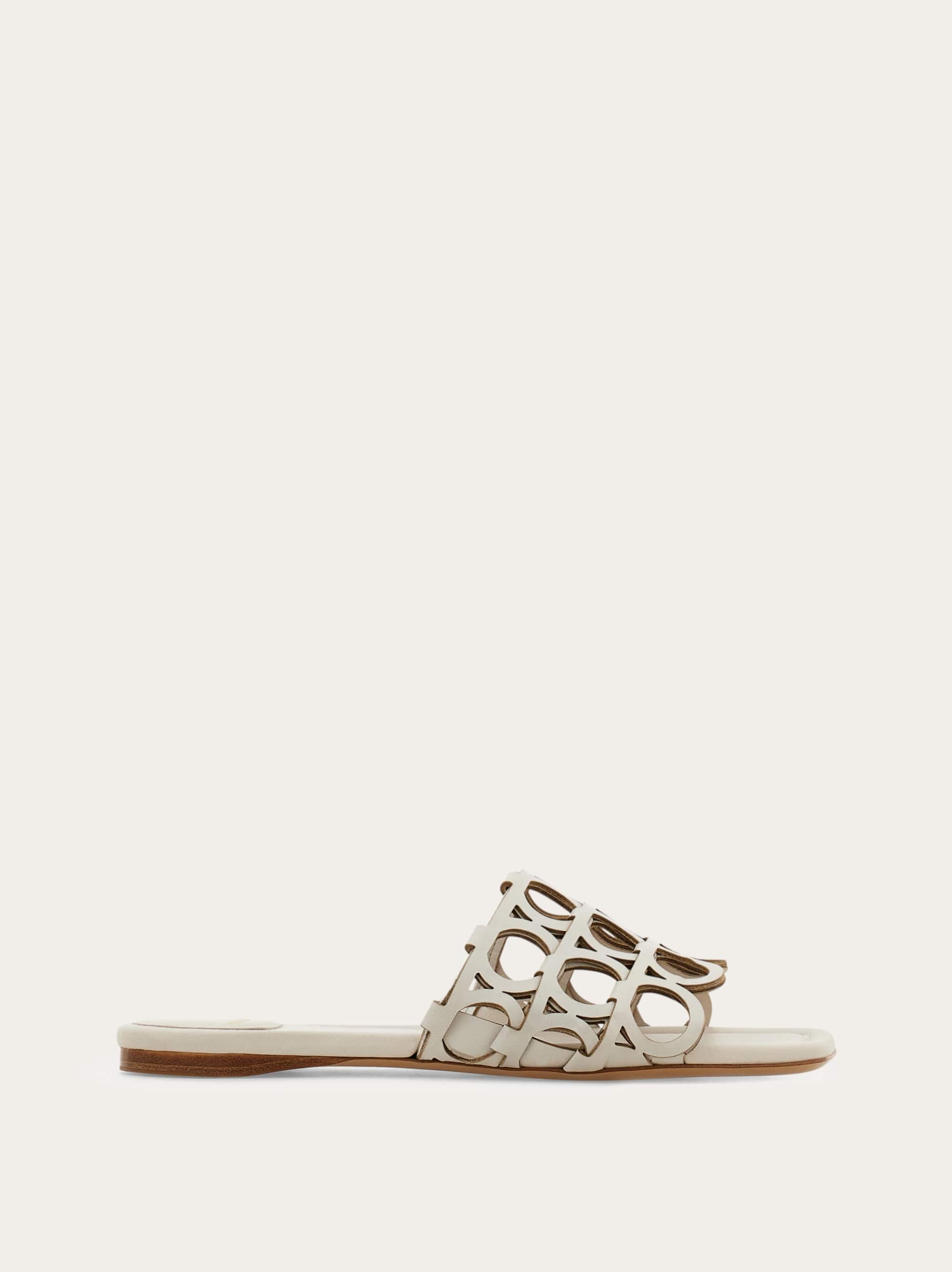 Ferragamo Gancini Slide In Grey