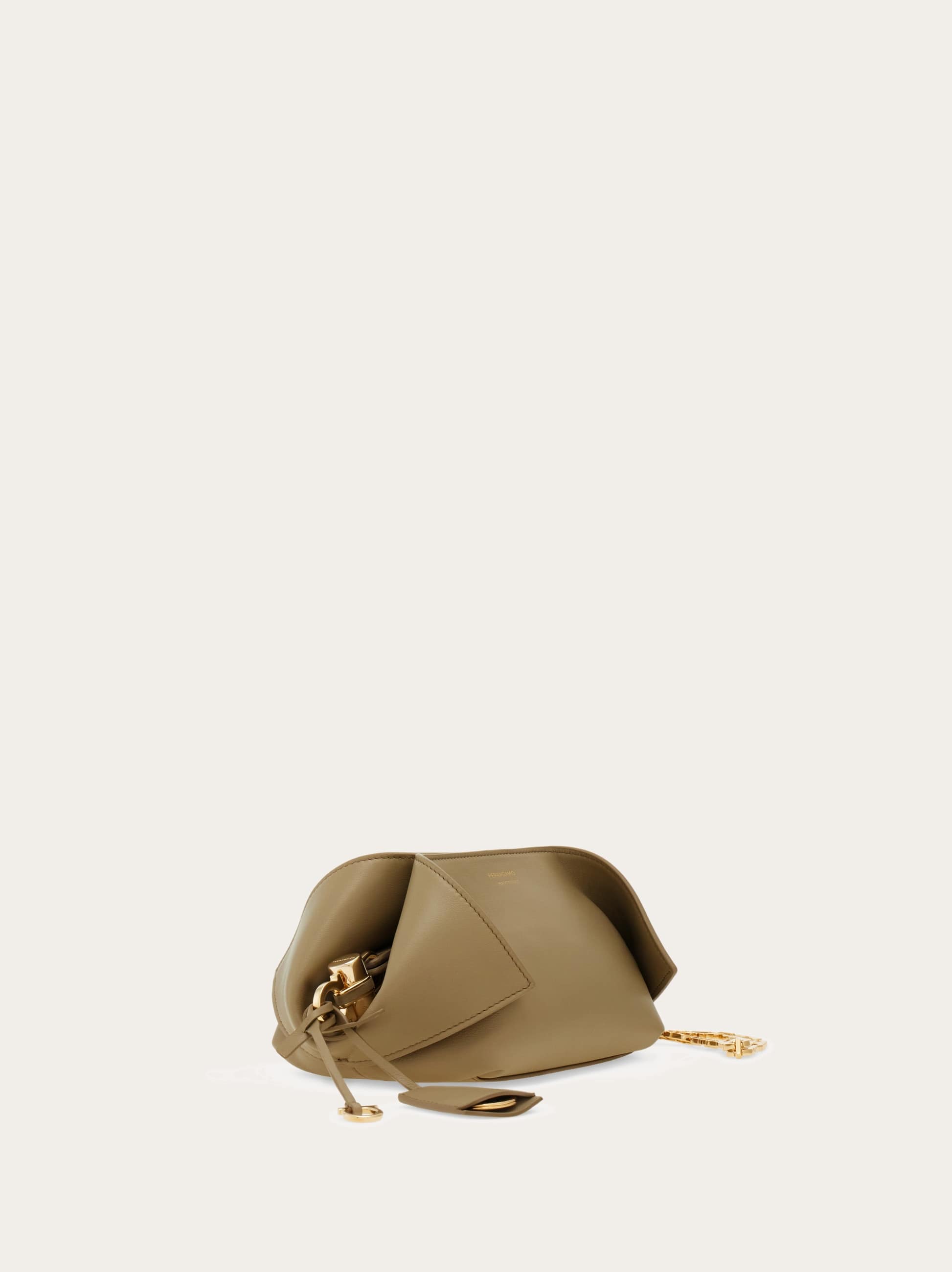 Ferragamo Make Up Clutch In Green