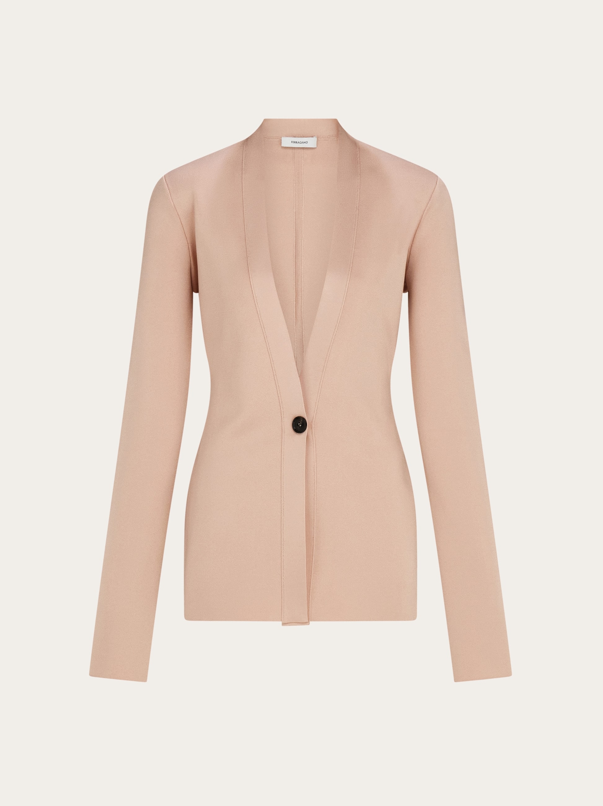 Ferragamo V-neck Cardigan In Pink
