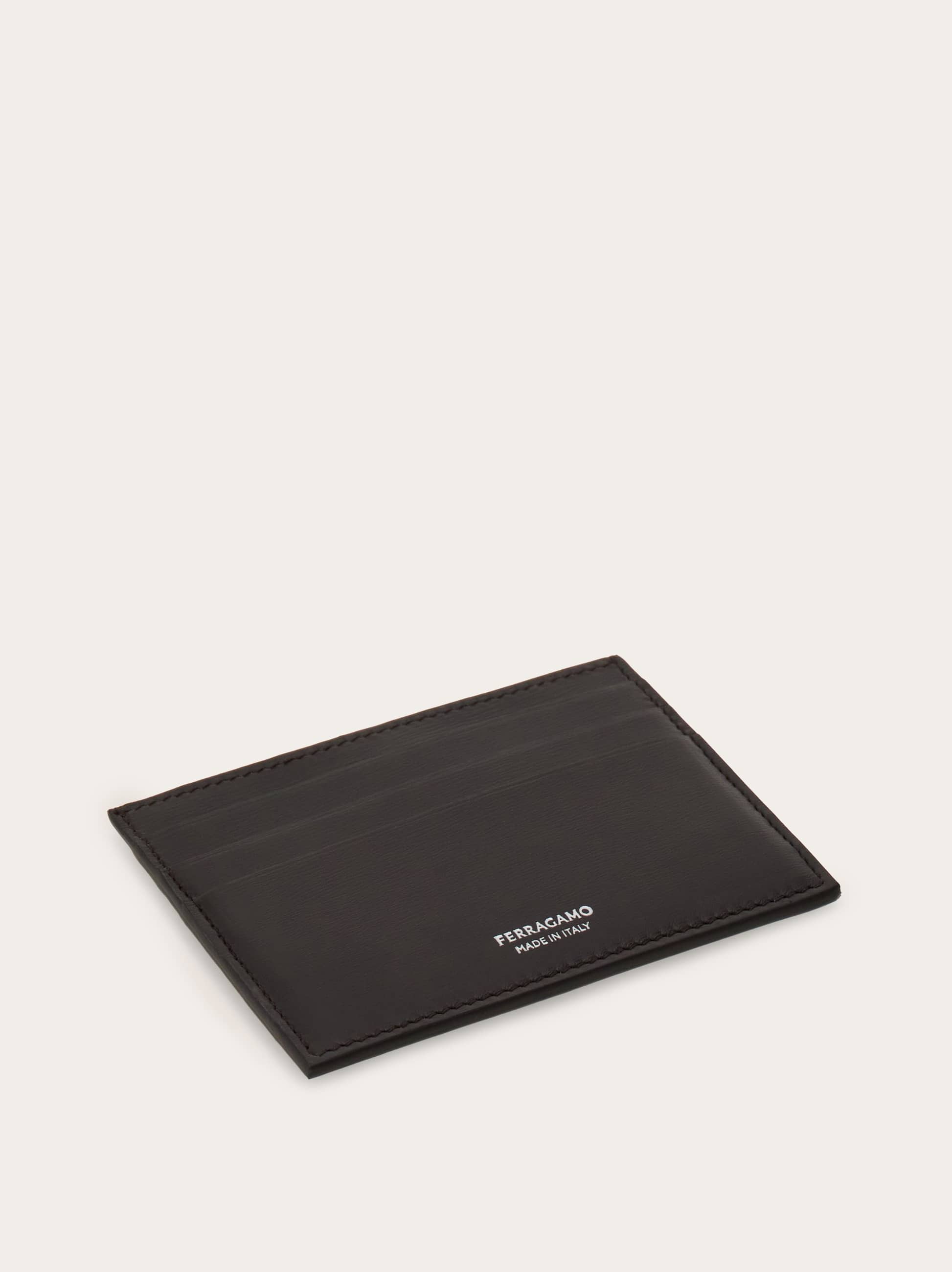 Ferragamo Credit Card Holder In Brown