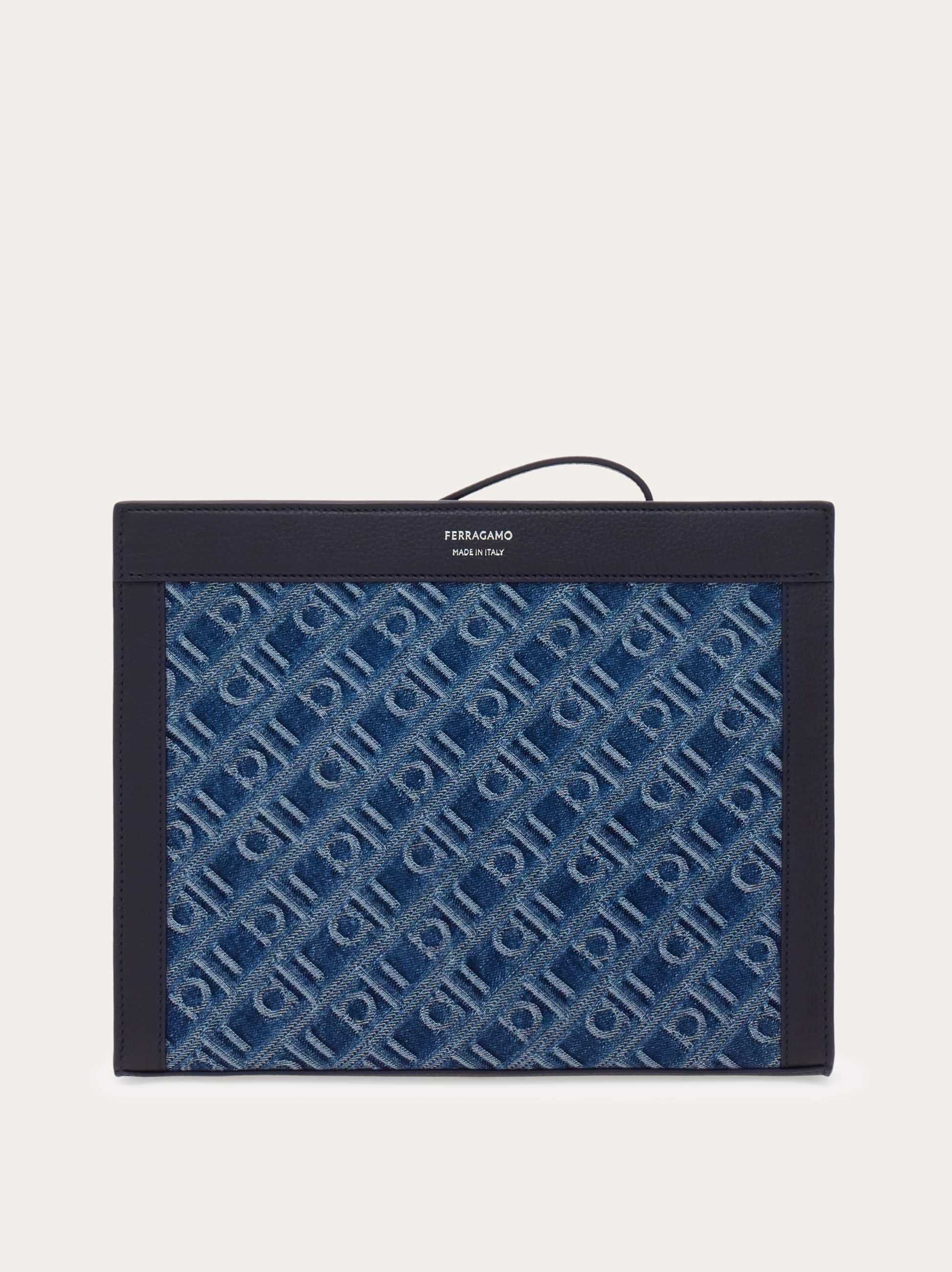 Ferragamo Uomo Pouch Ferragamo Monogram Blu