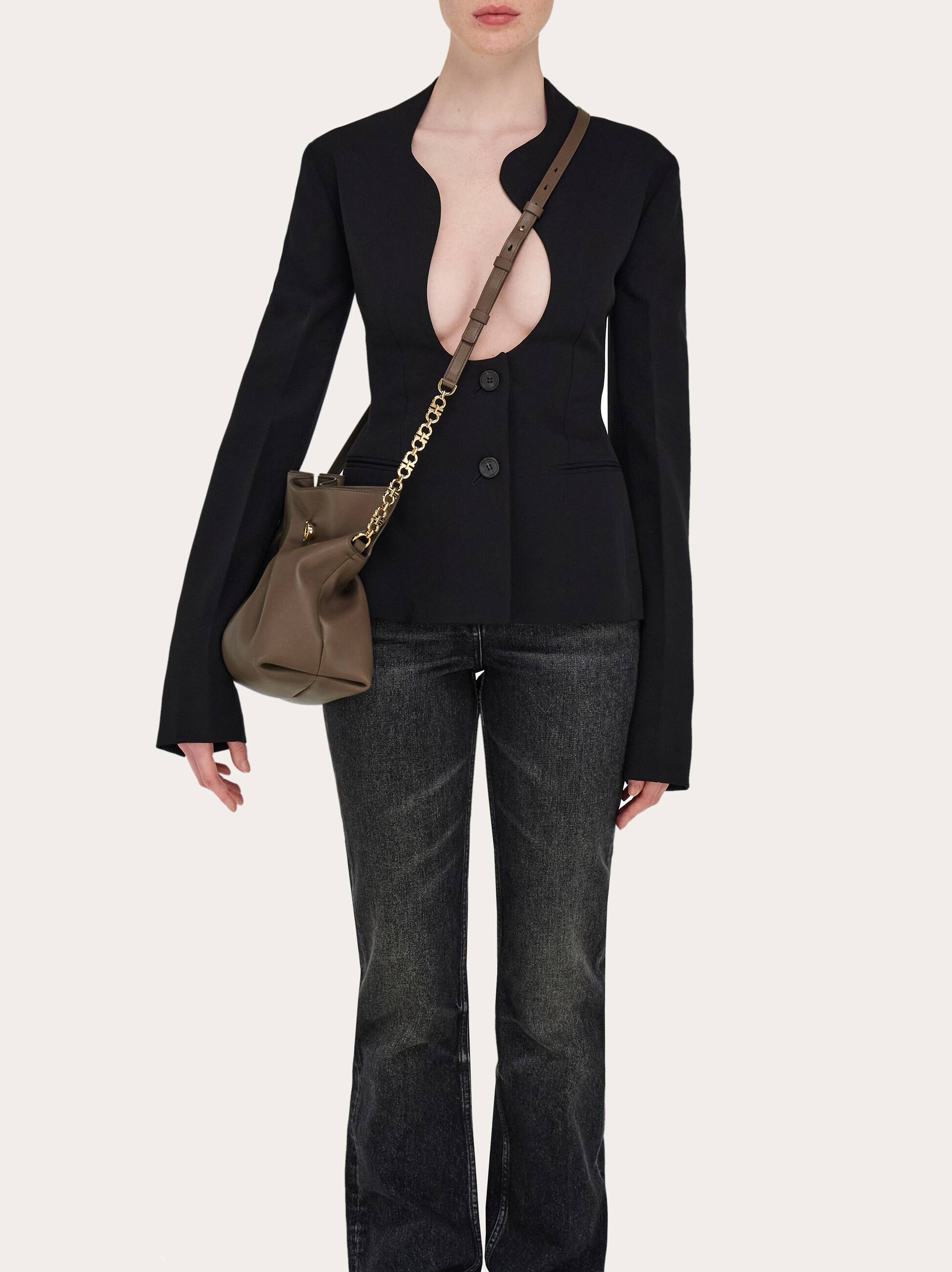  Ferragamo Damen Ferragamo Soft-bag (m) Grau 