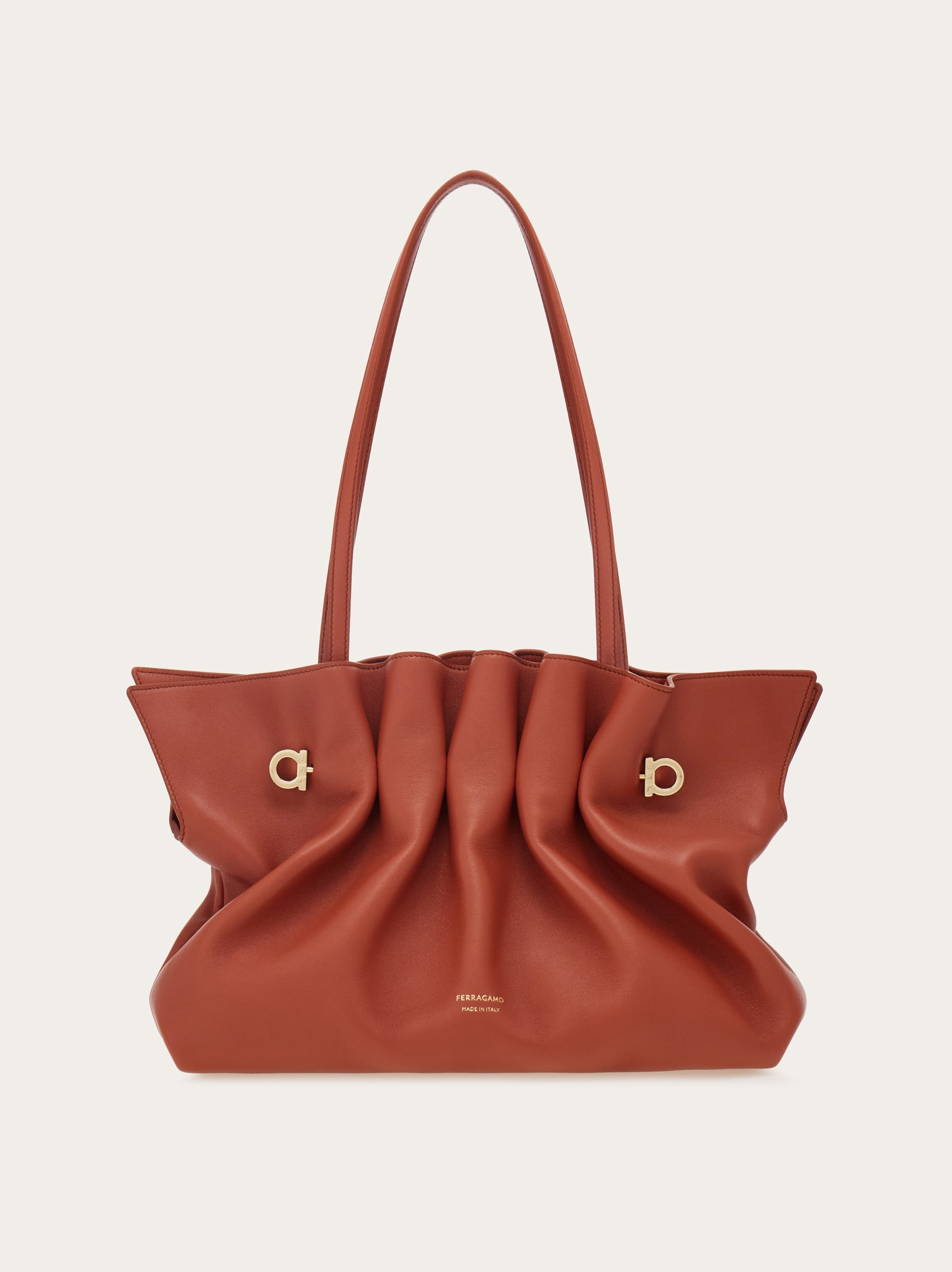 Ferragamo Donna Borsa a spalla soft (M) Rosso