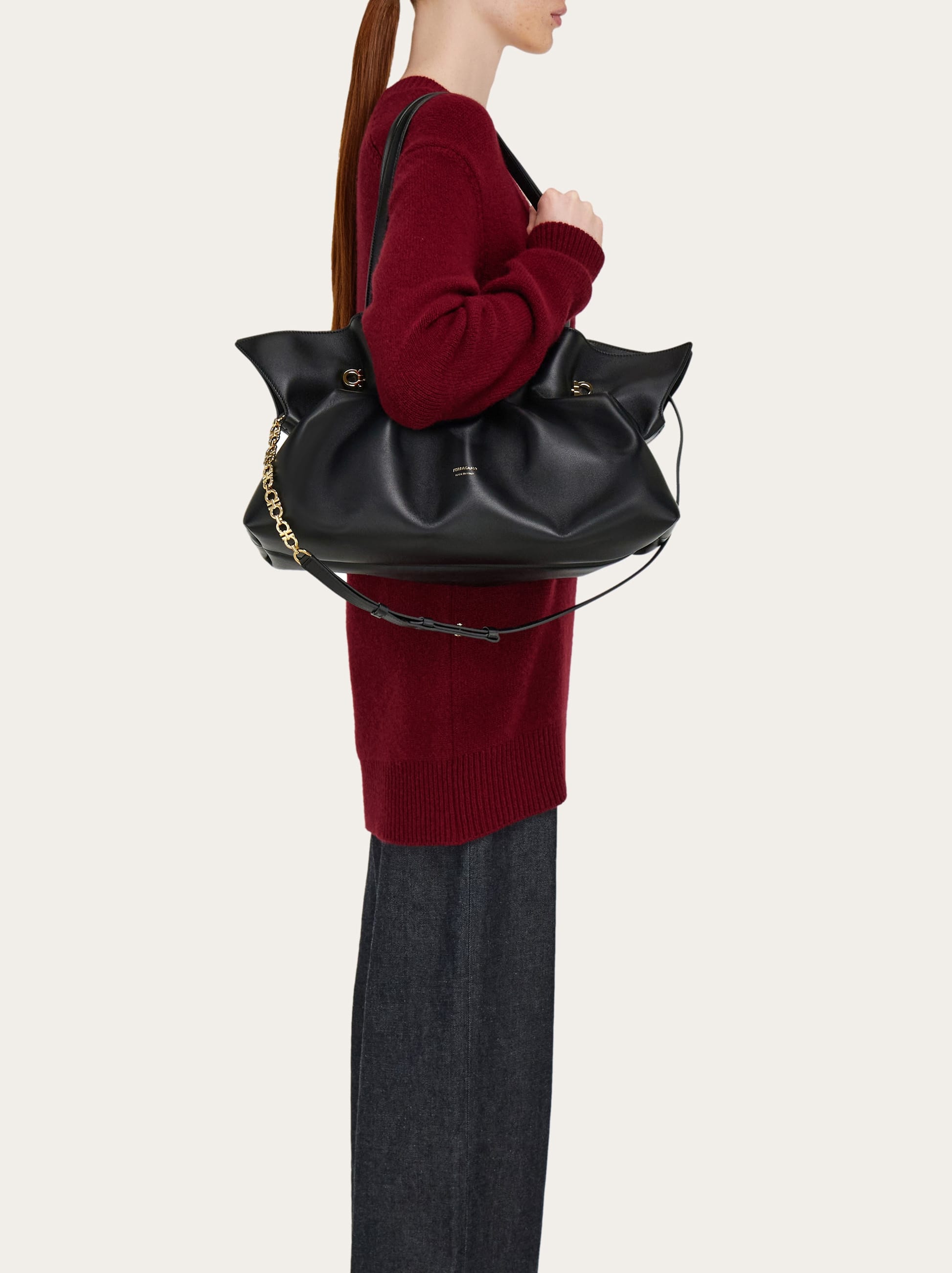  Ferragamo Damen Ferragamo Soft-bag (l) Schwarz 