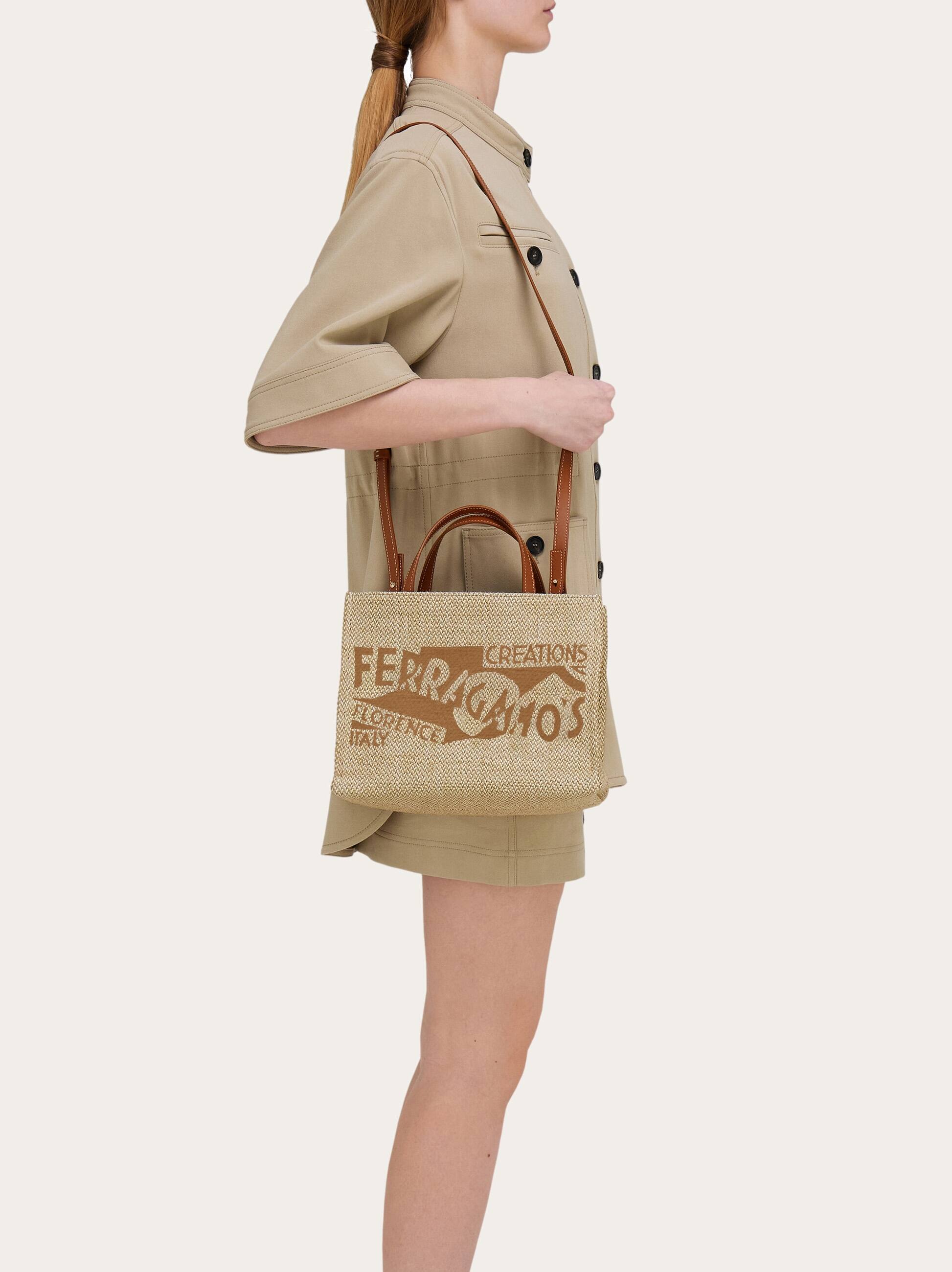 Ferragamo Damen Cabas Mit Logo (m) Beige 
