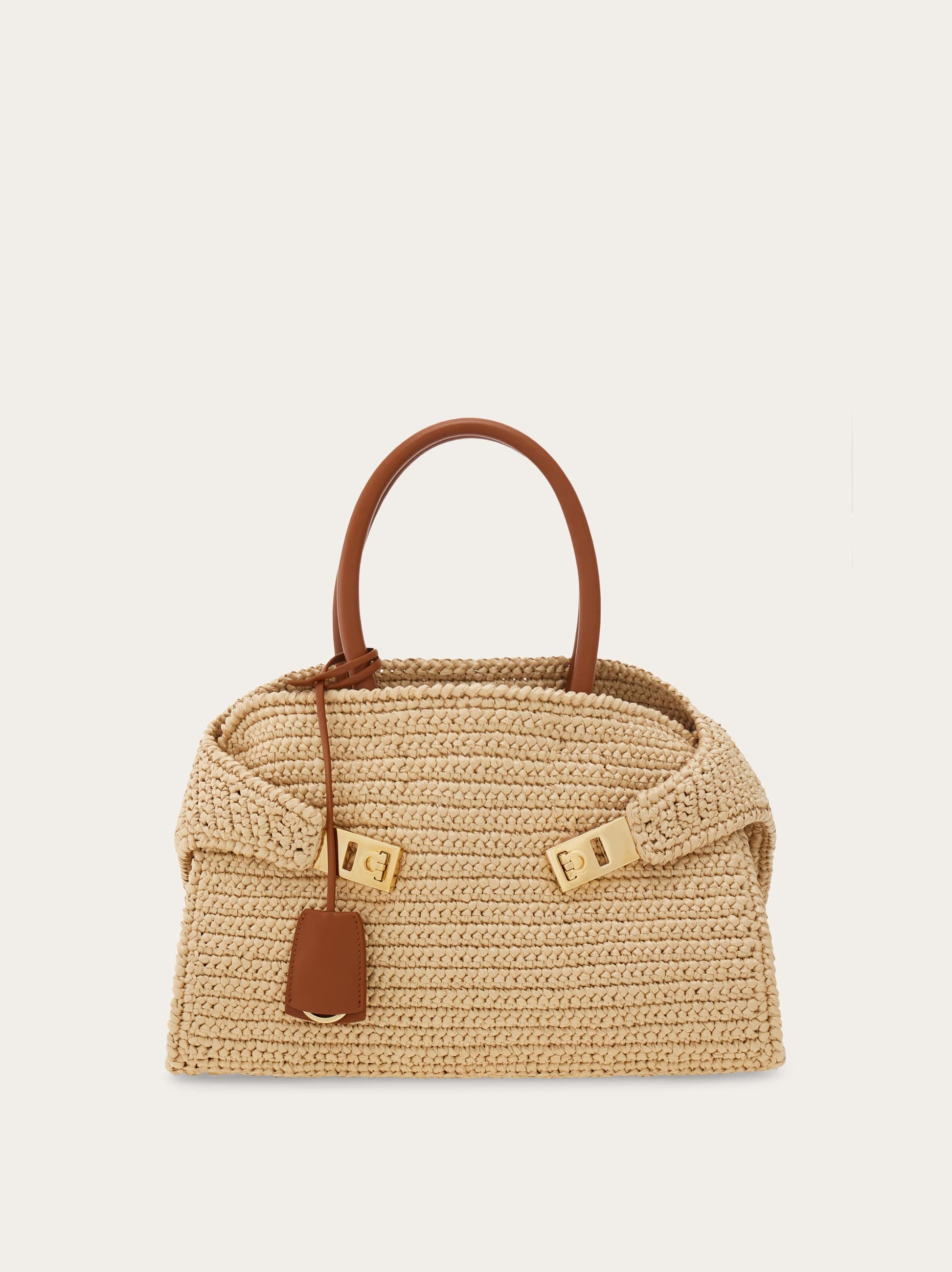 Ferragamo Donna Borsa a mano Hug (M) Beige