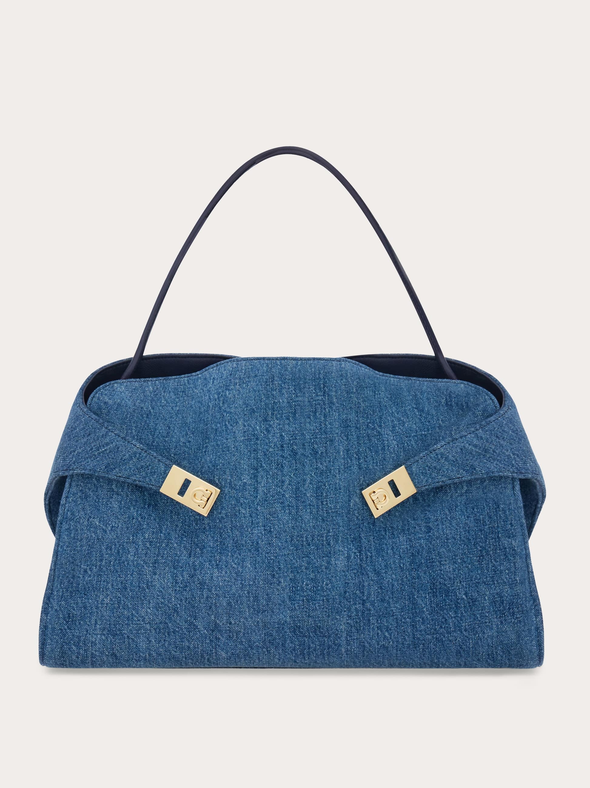 Ferragamo Donna Borsa a spalla Hug Soft (L) Blu