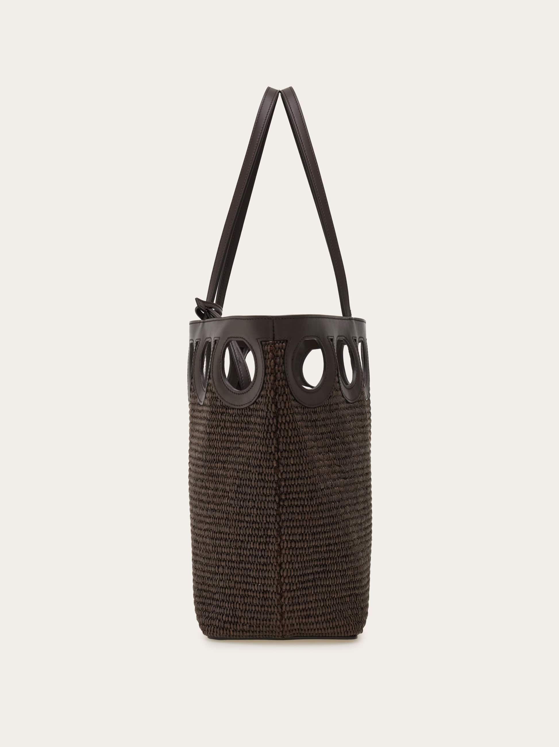  Ferragamo Damen Gancini-umriss-cabas (m) Braun 