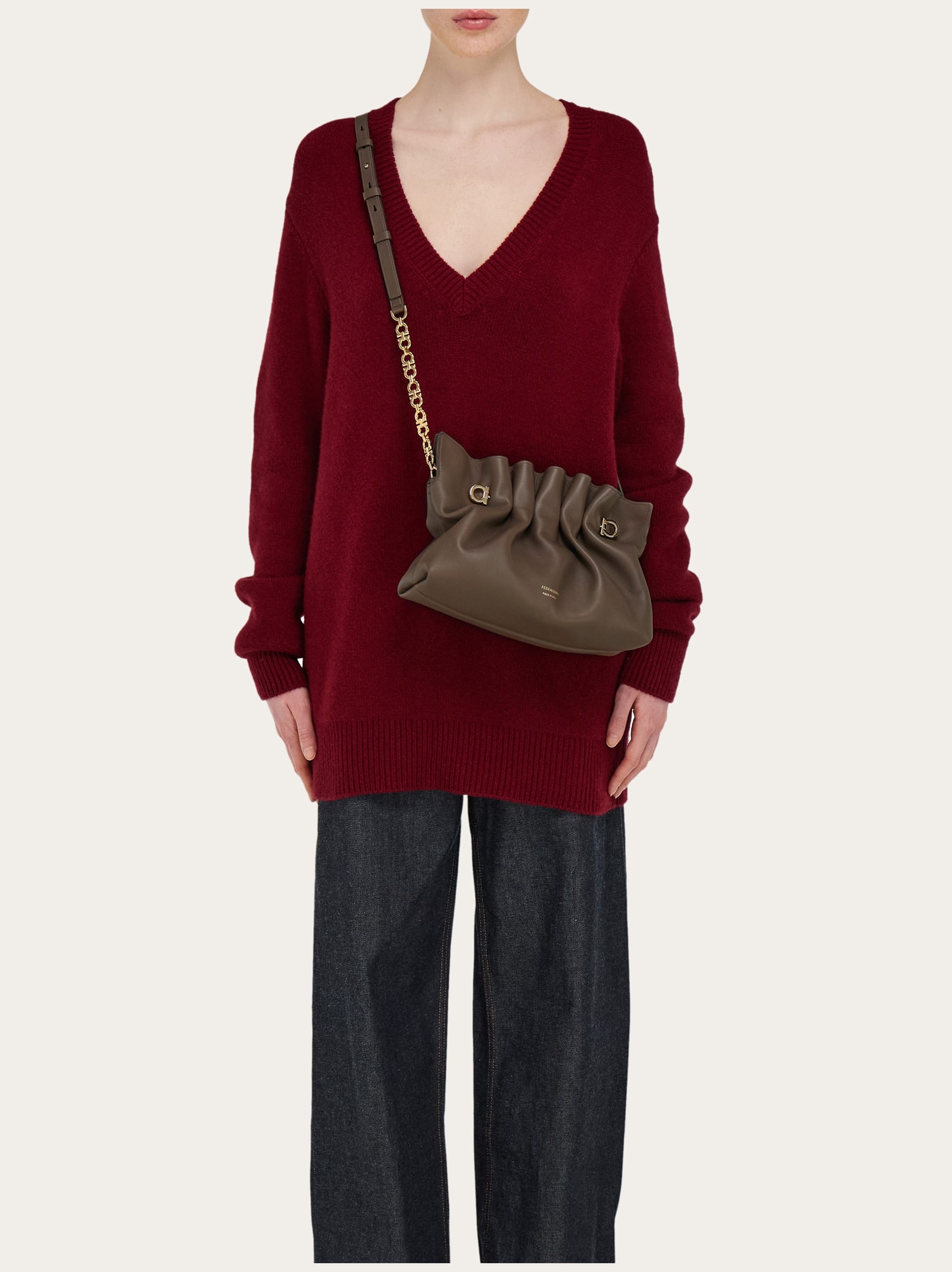  Ferragamo Damen Ferragamo Soft-bag (s) Grau 