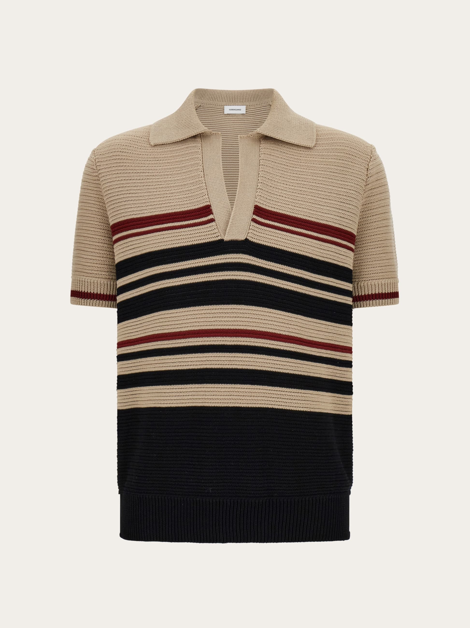 Ferragamo Uomo Polo in maglia Nero
