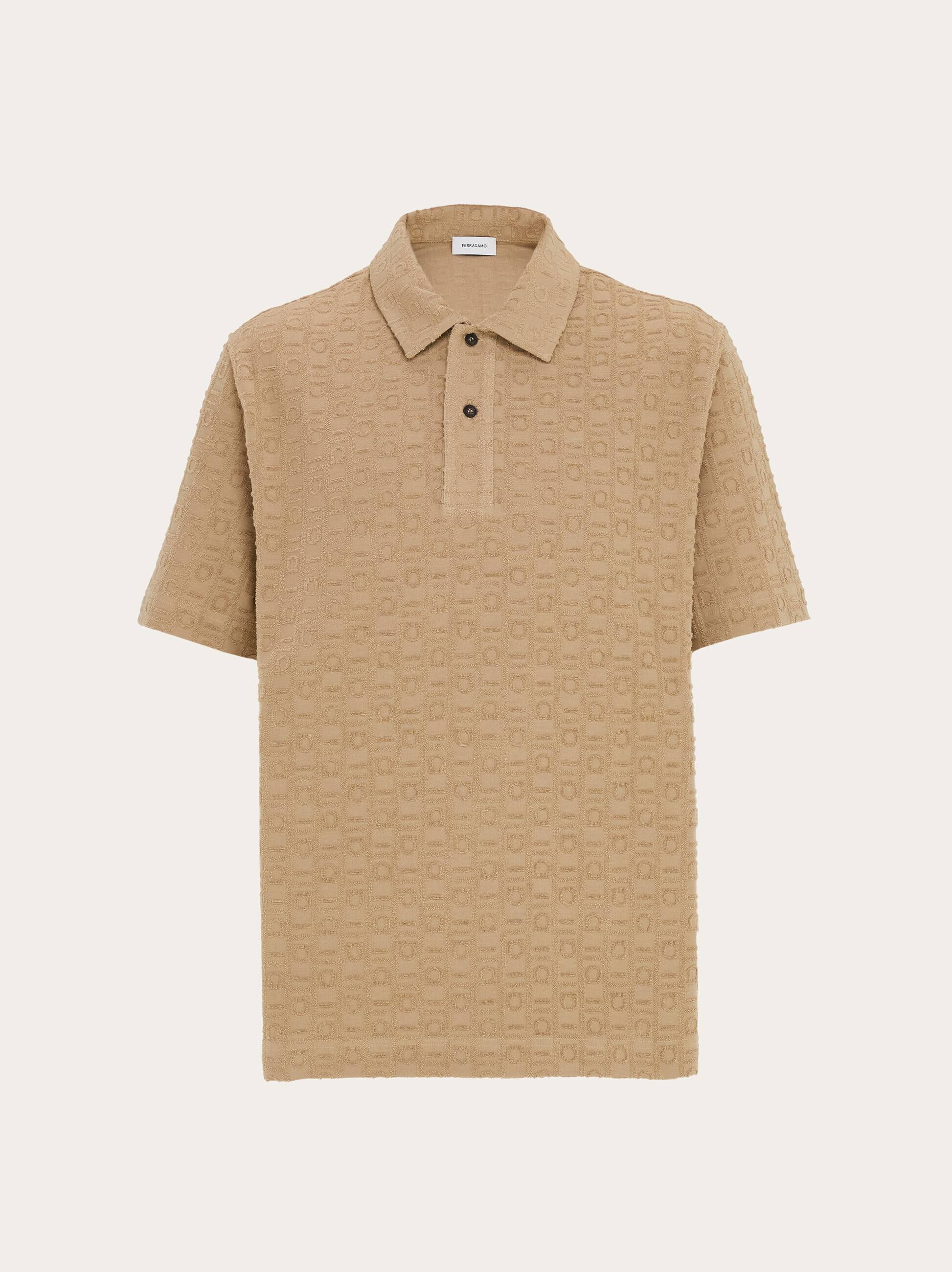 Ferragamo Uomo Polo Ferragamo Monogram Verde