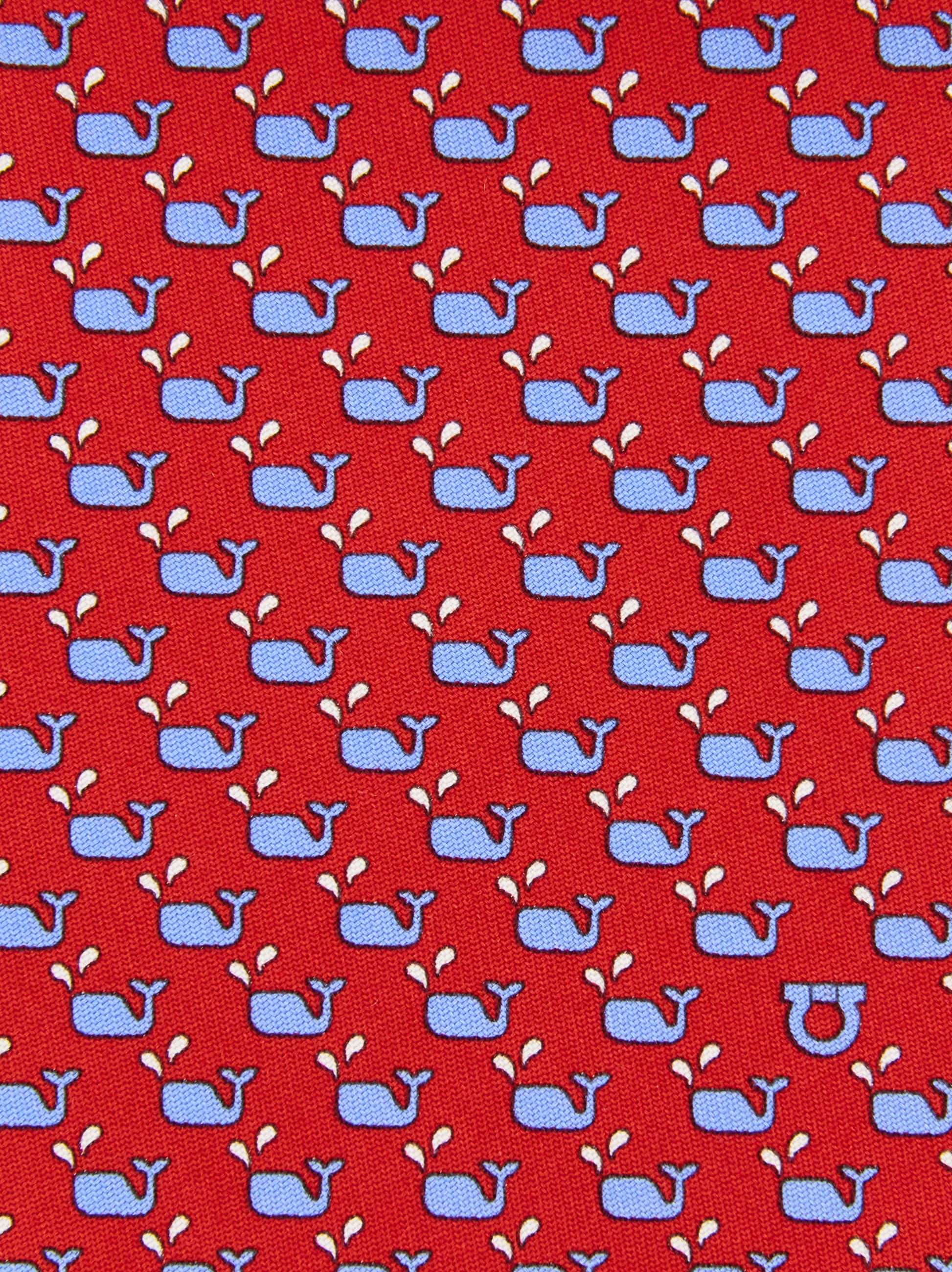 Ferragamo Whale Print Silk Tie