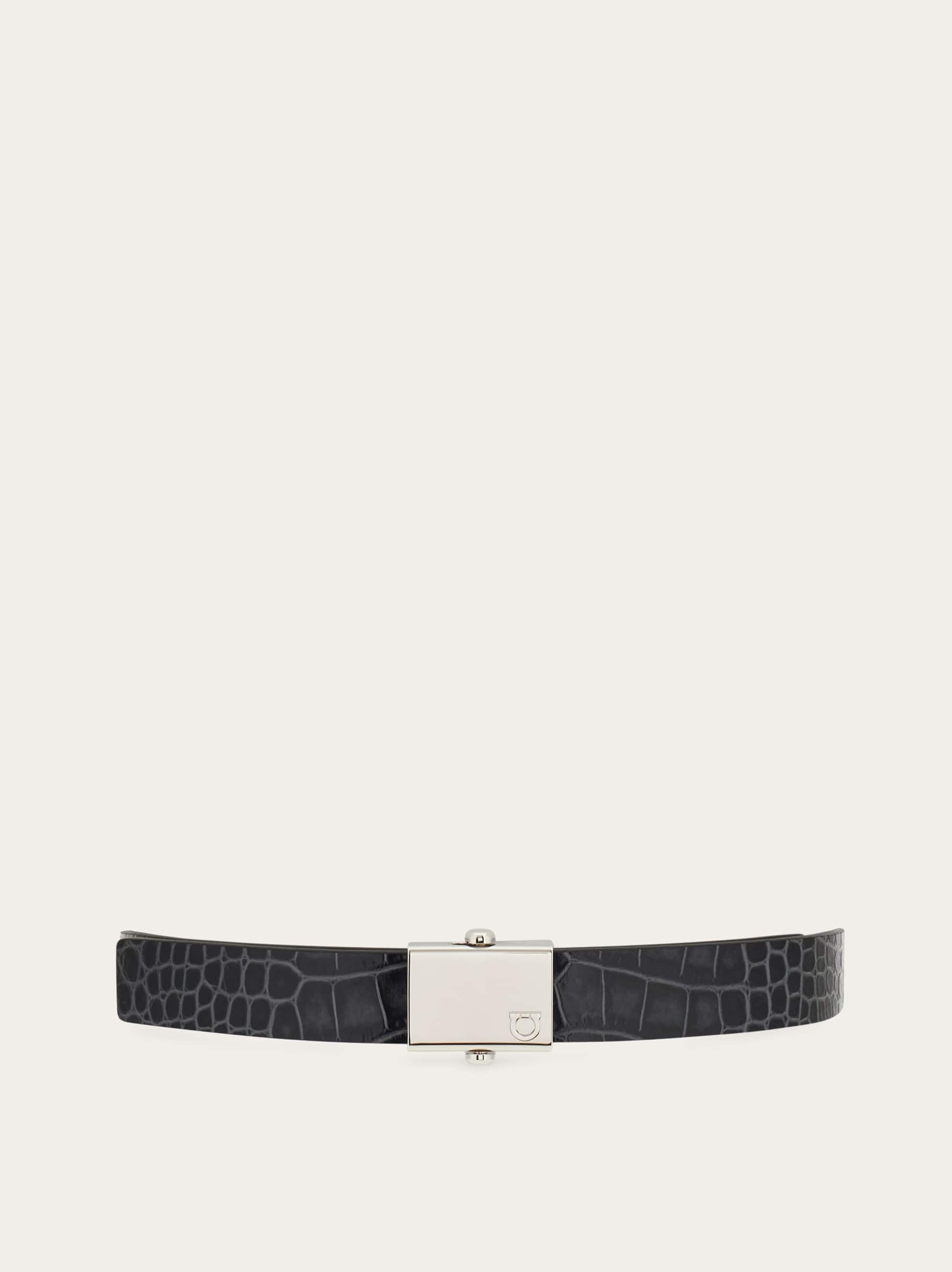 Ferragamo Reversible Belt In Black