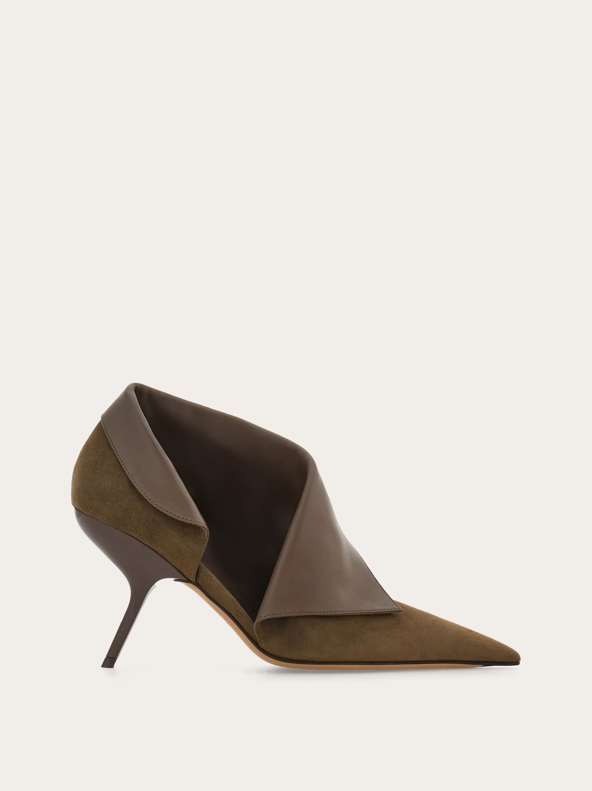 Ferragamo 85mm Eva Pumps In Grey